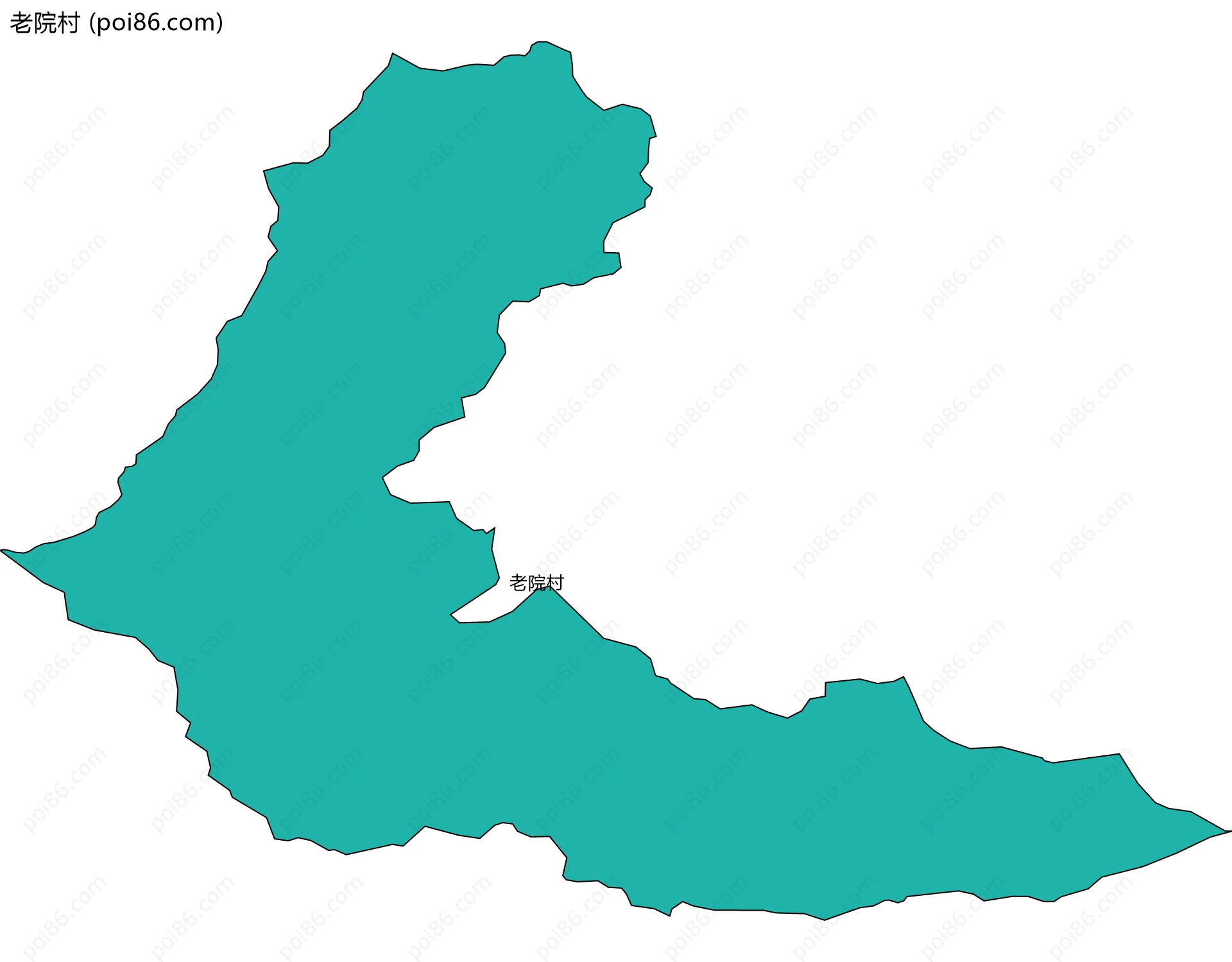 老院村边界地图