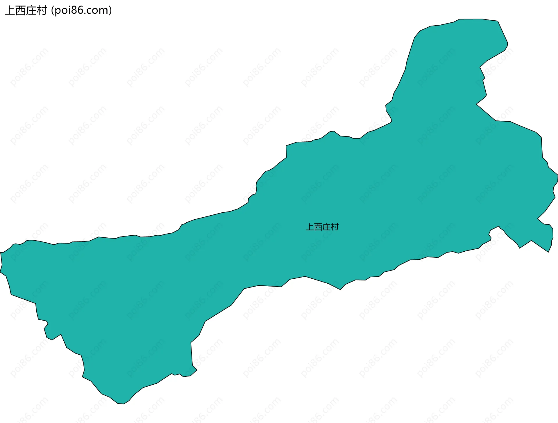 上西庄村边界地图
