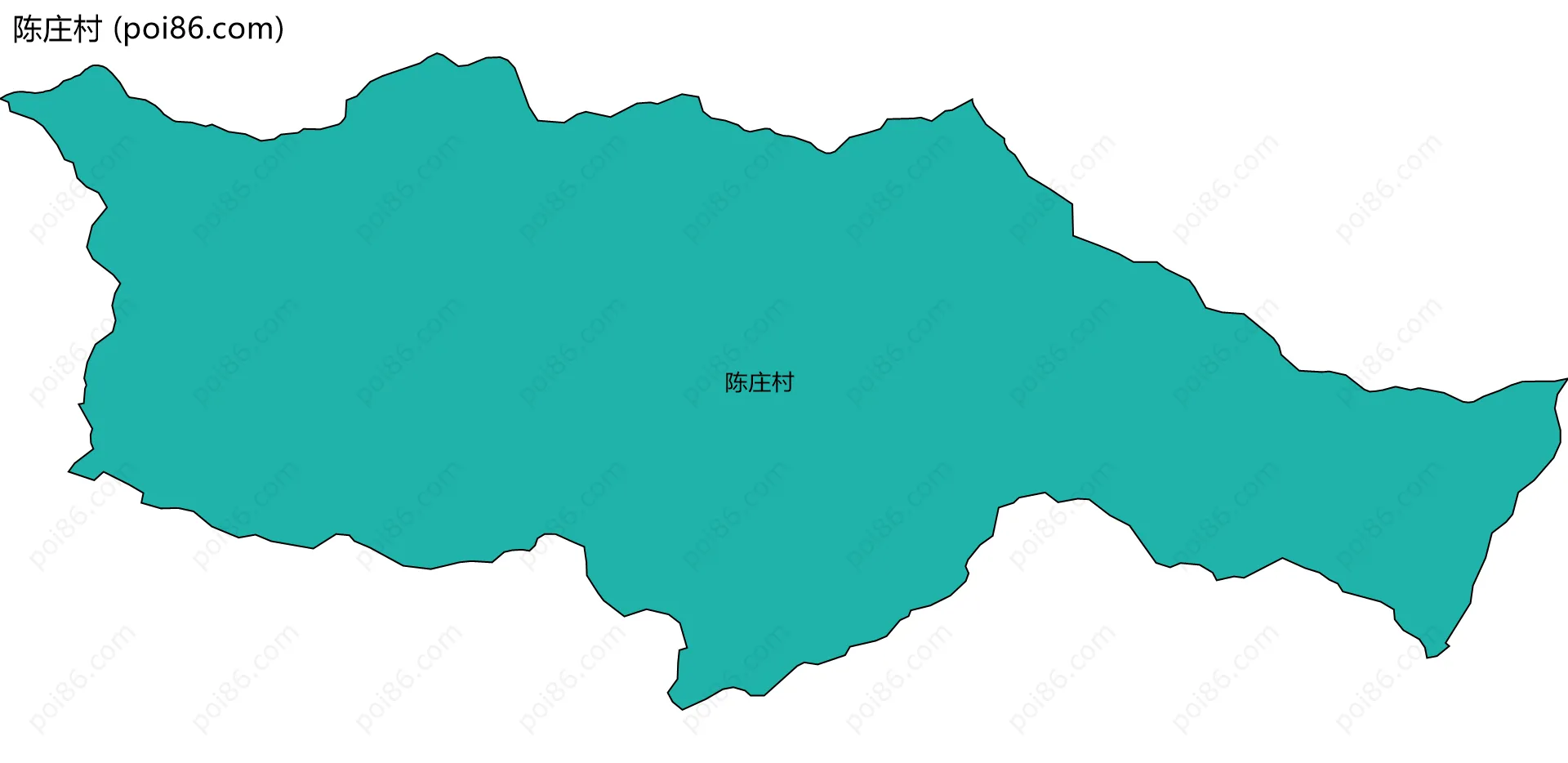 陈庄村边界地图