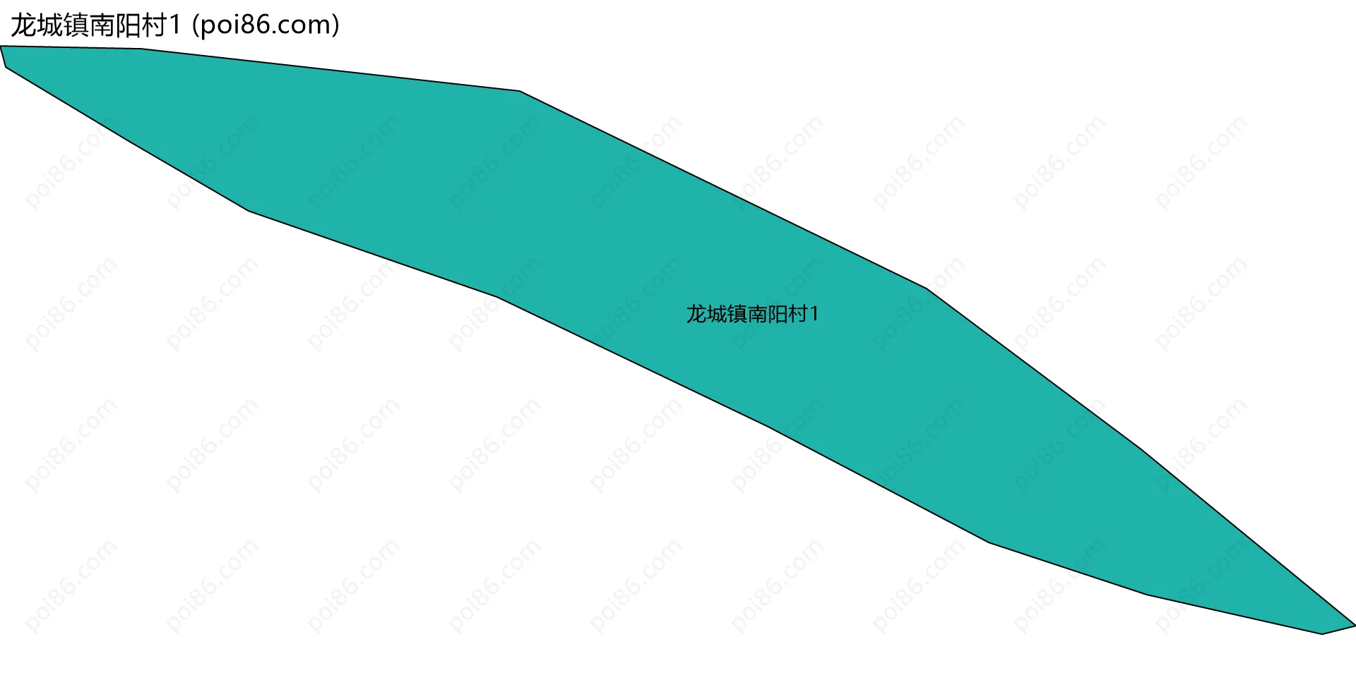 龙城镇南阳村1边界地图