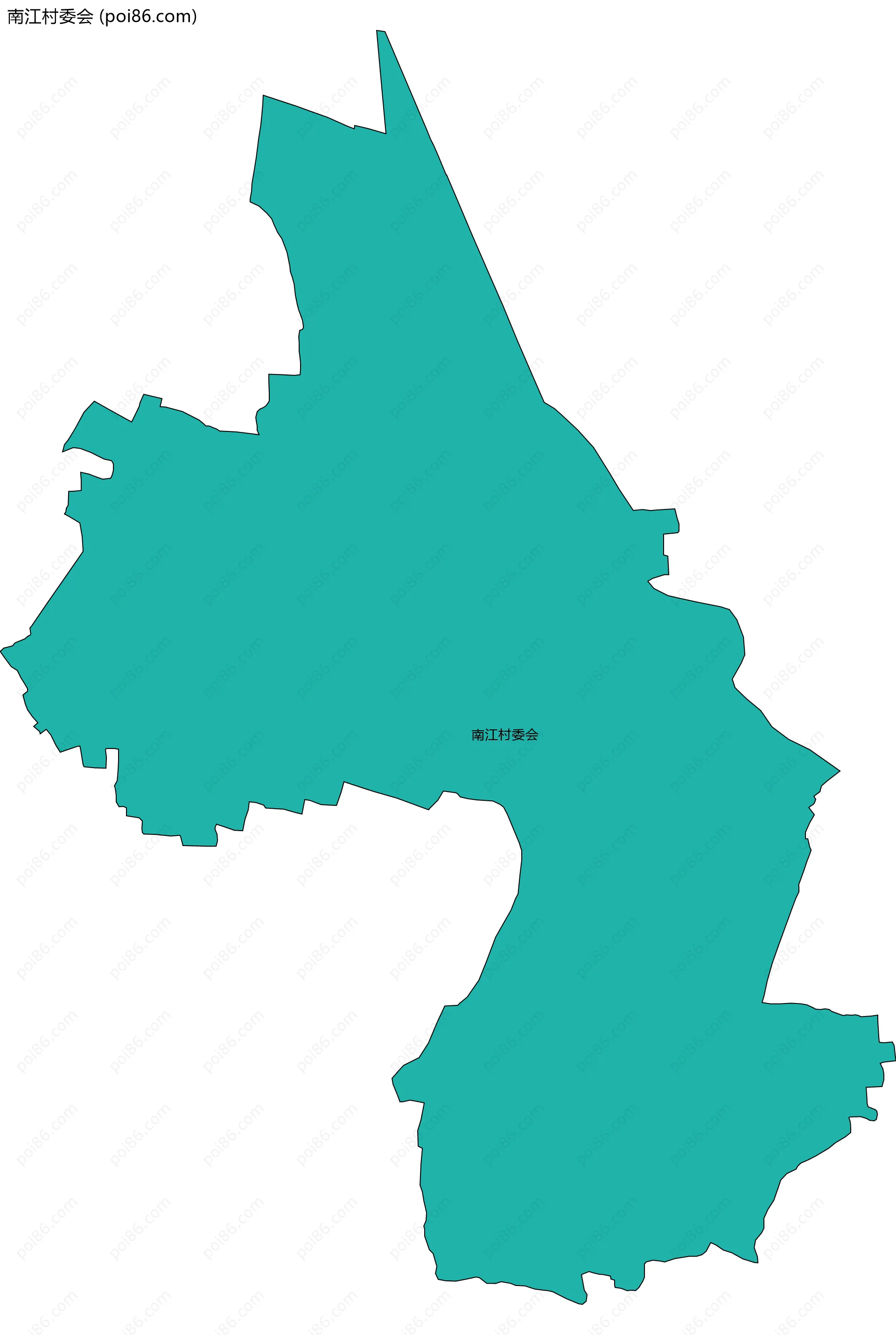 南江村委会边界地图
