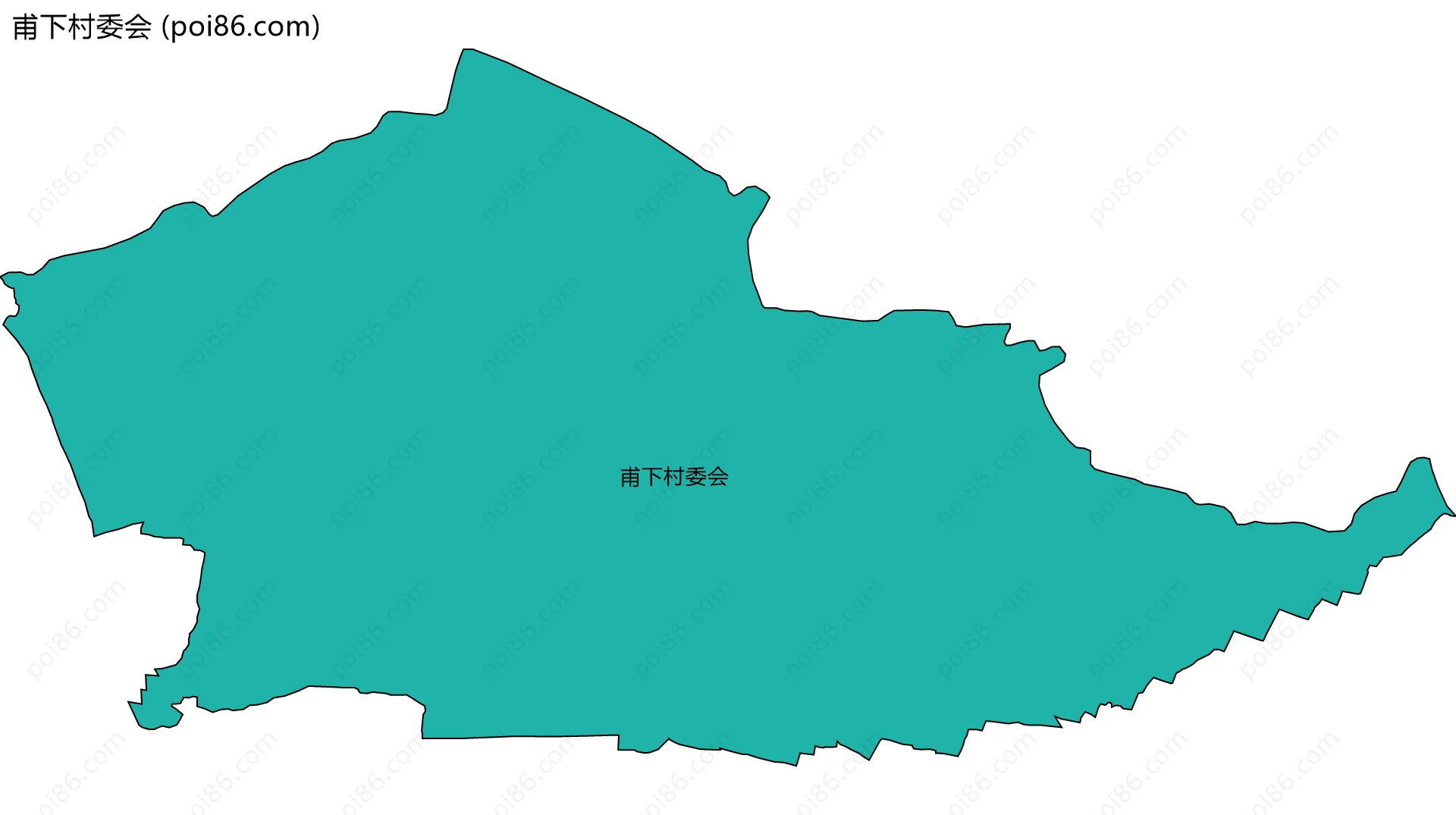 甫下村委会边界地图