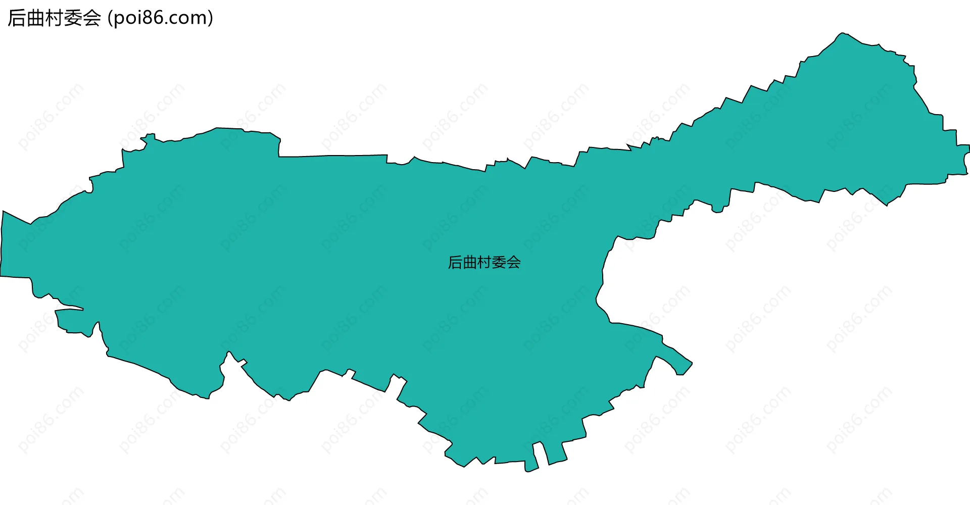 后曲村委会边界地图