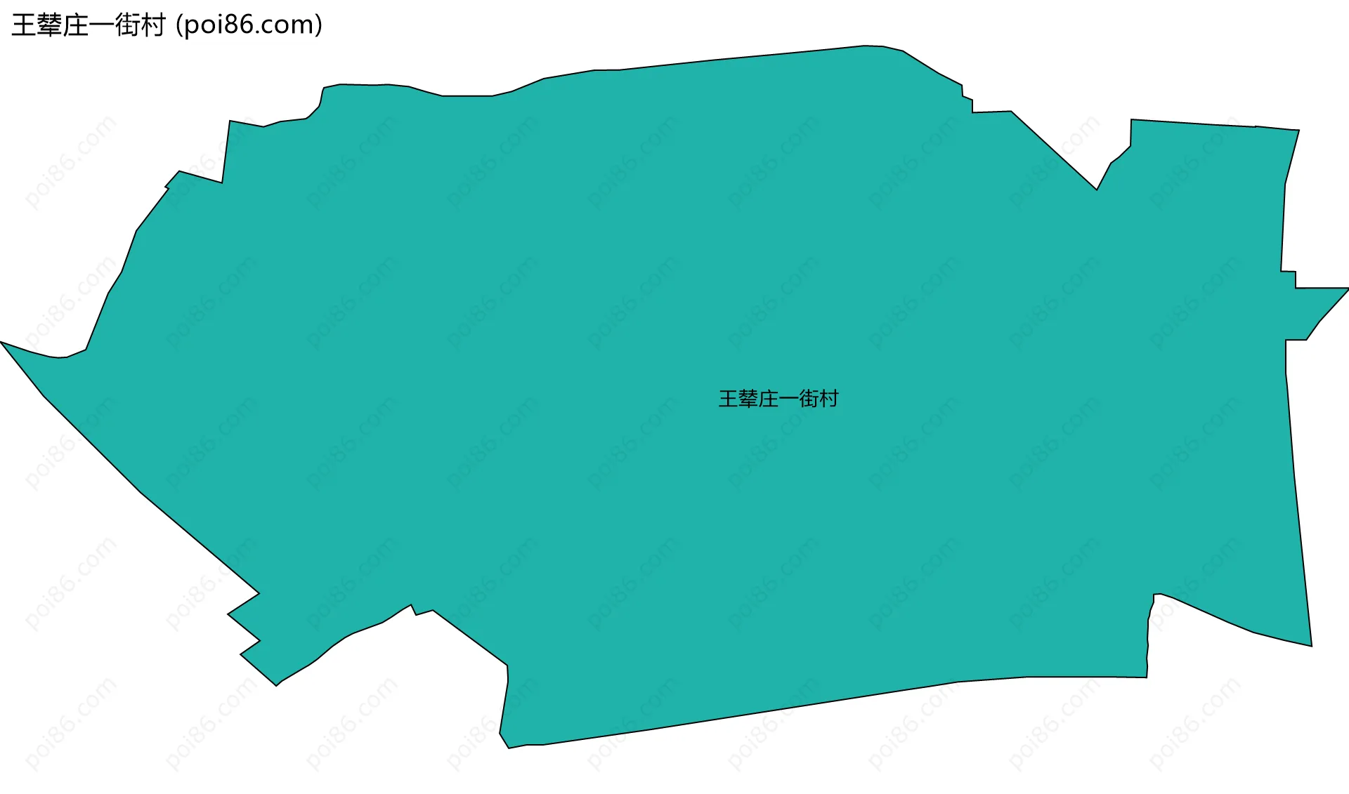 王辇庄一街村边界地图