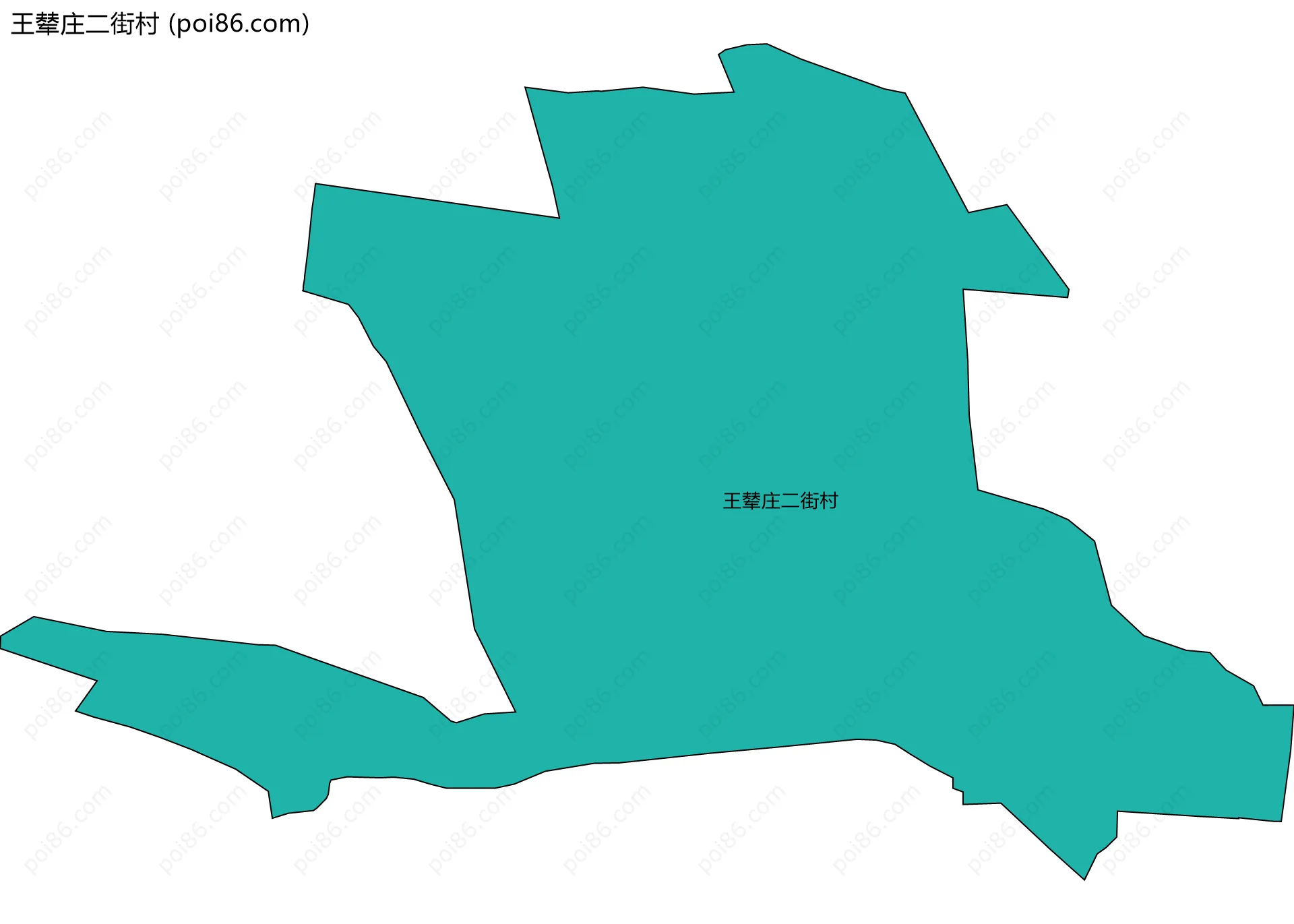 王辇庄二街村边界地图