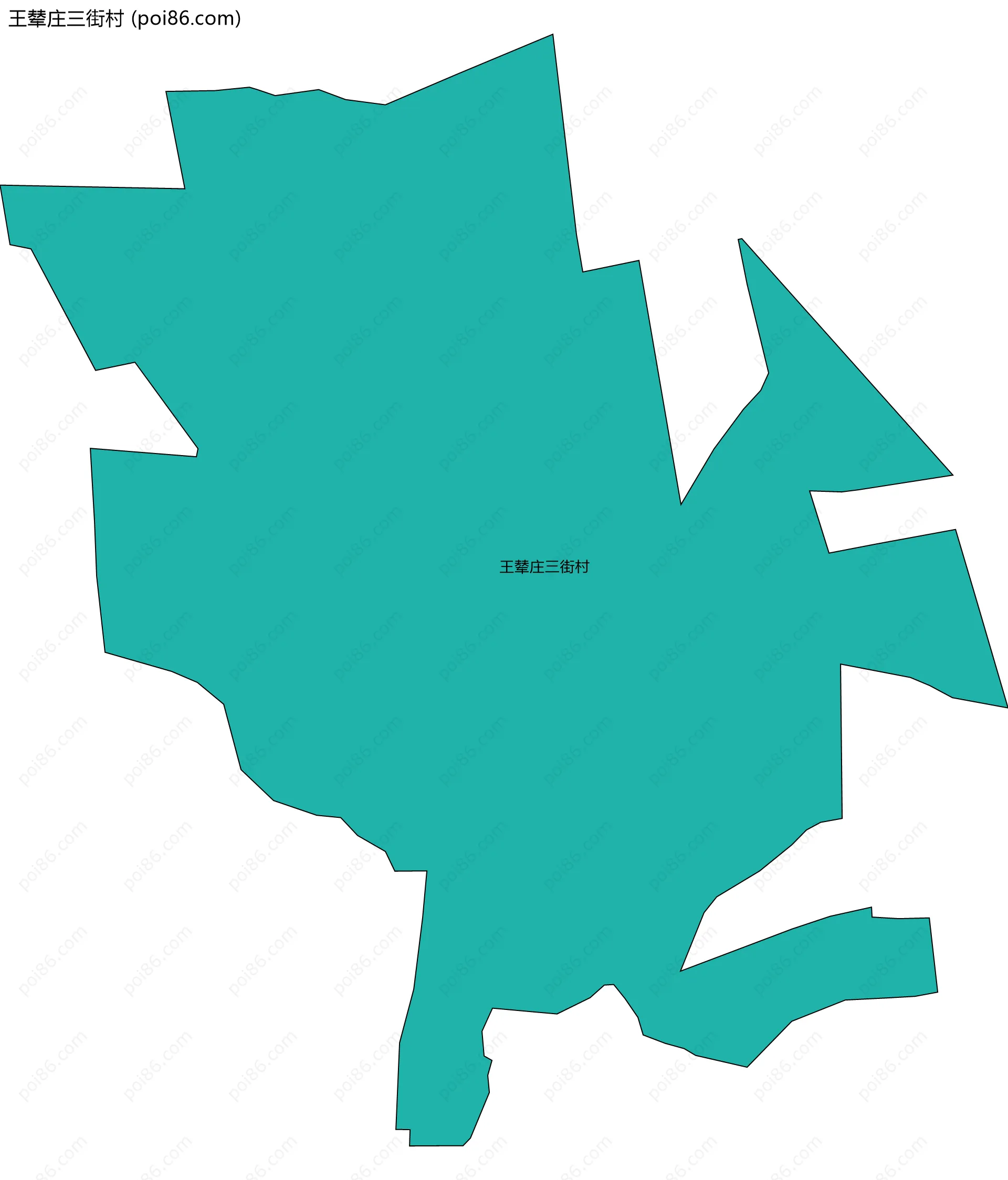 王辇庄三街村边界地图