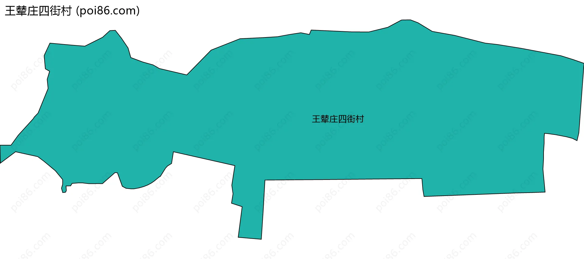 王辇庄四街村边界地图