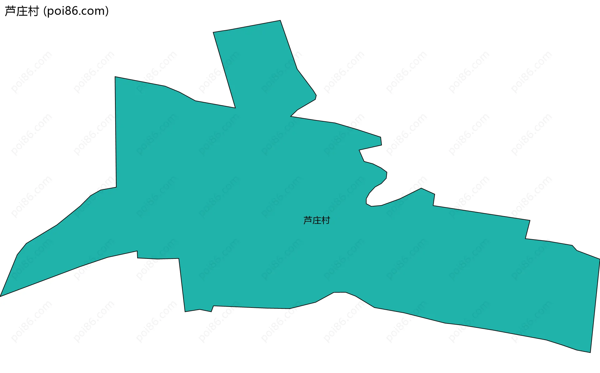 芦庄村边界地图