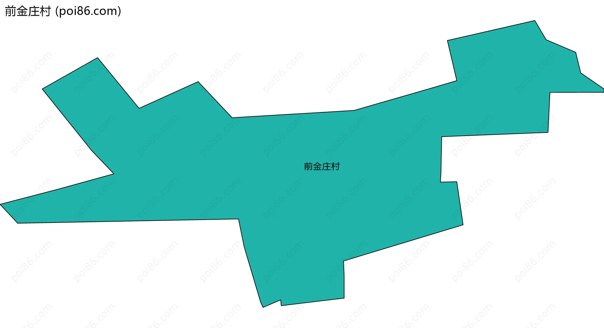 前金庄村边界地图