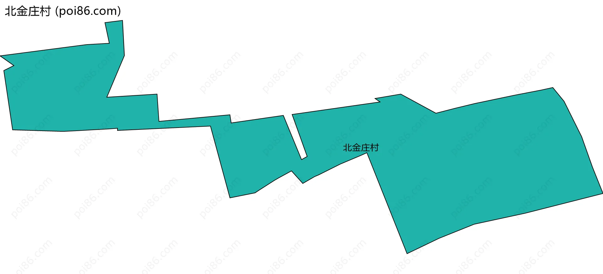 北金庄村边界地图