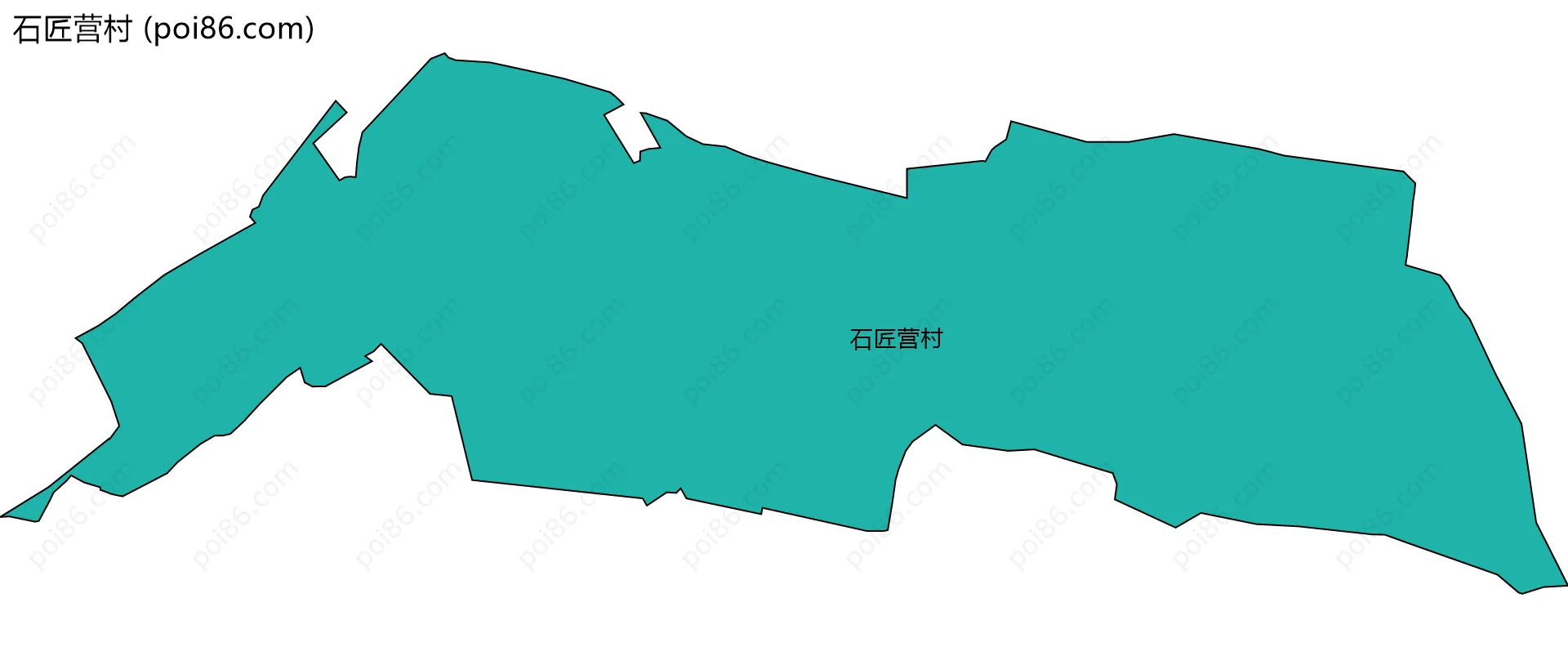 石匠营村边界地图