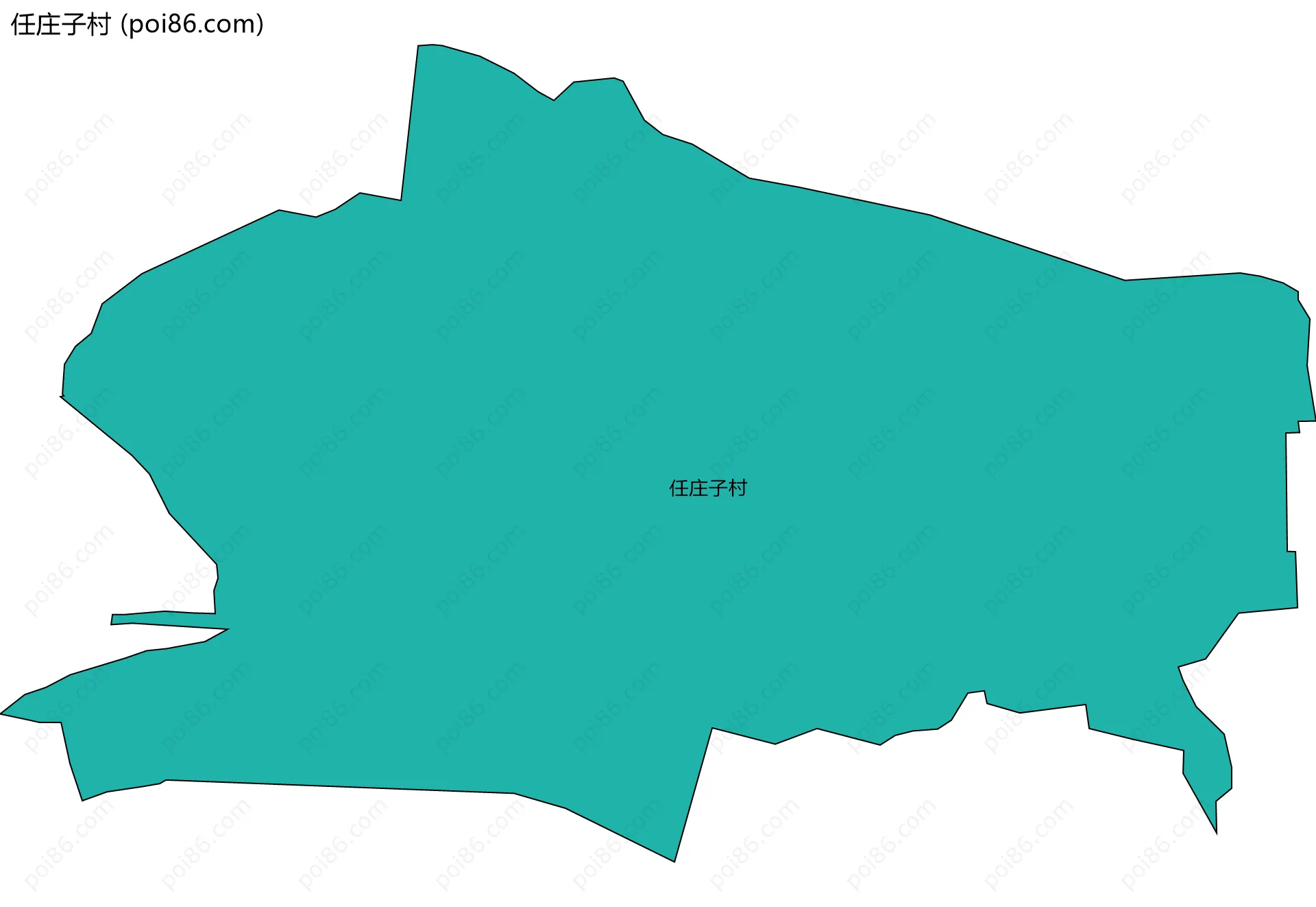 任庄子村边界地图