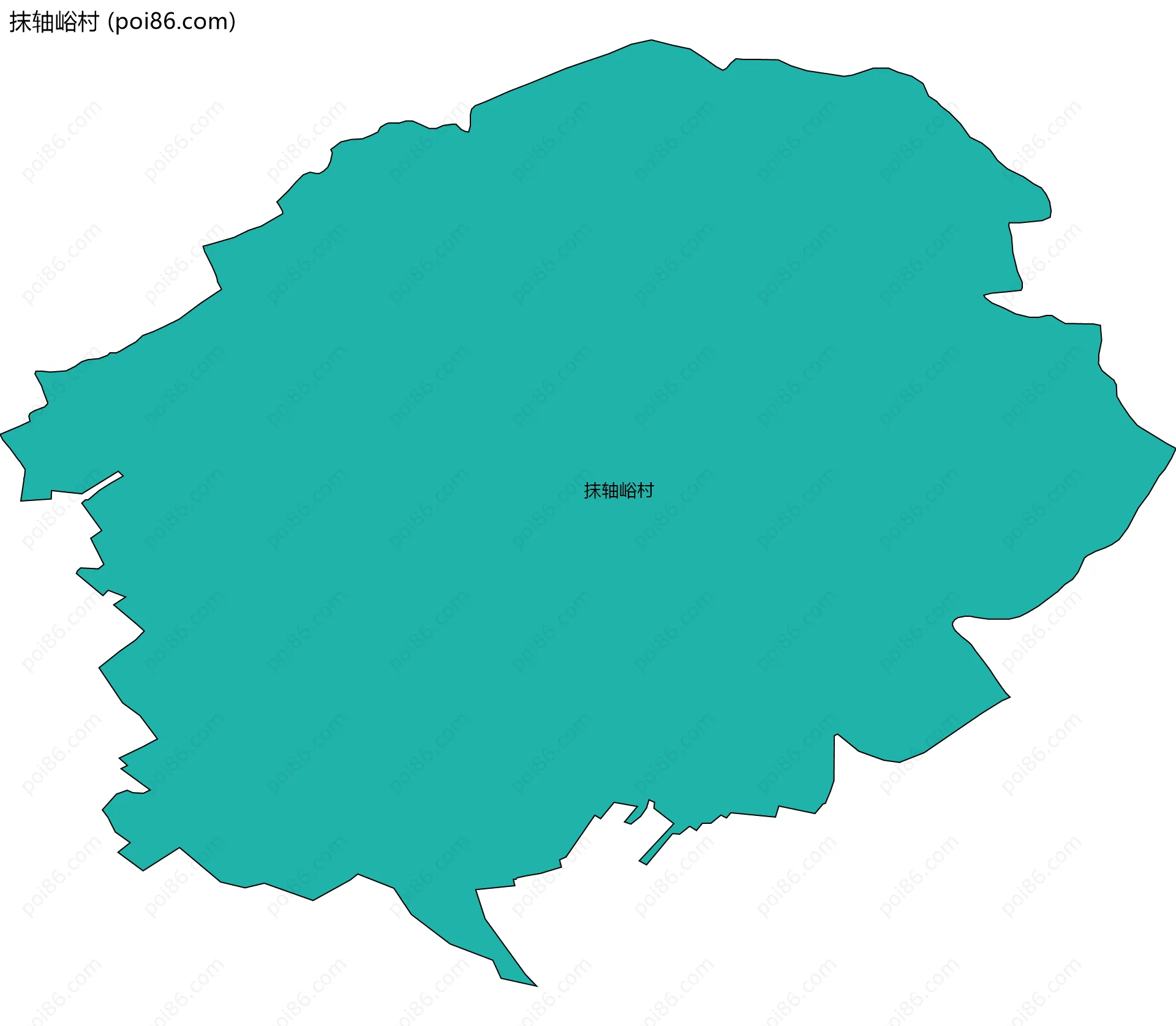 抹轴峪村边界地图