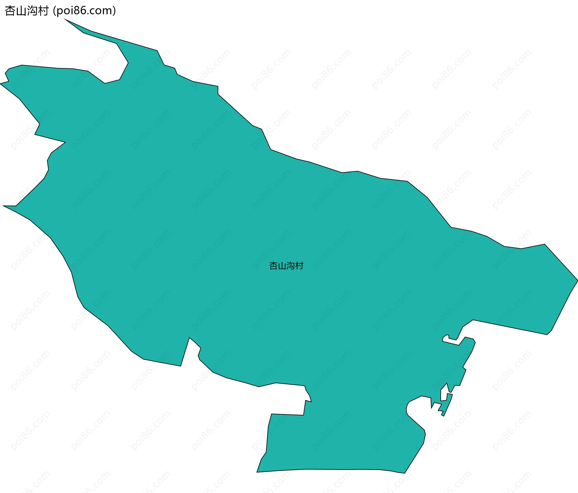 杏山沟村边界地图