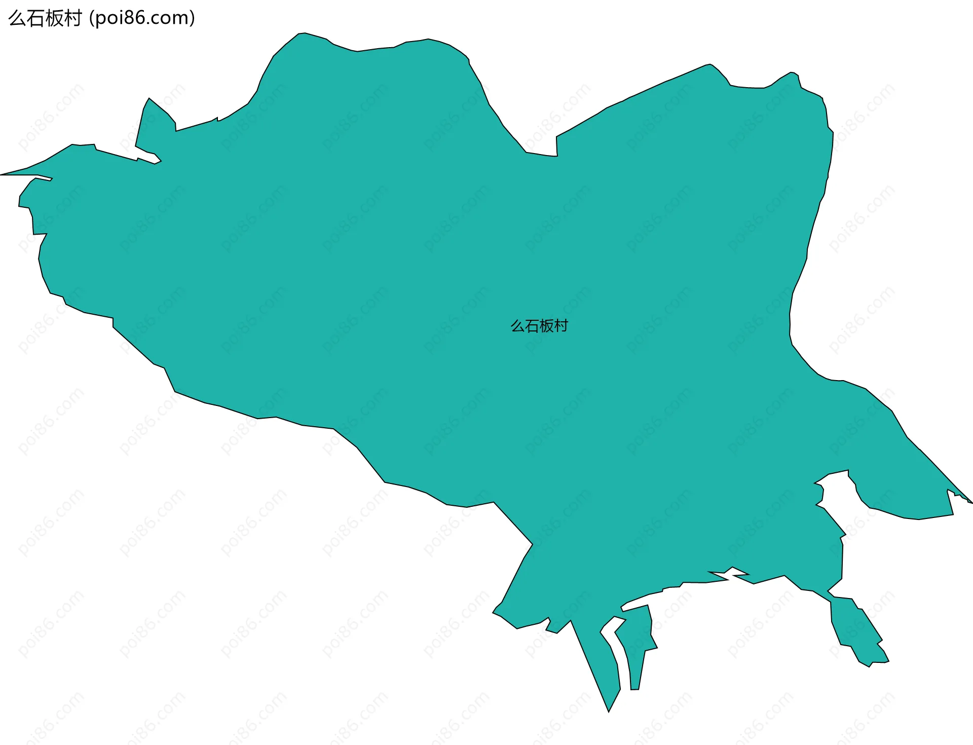 么石板村边界地图