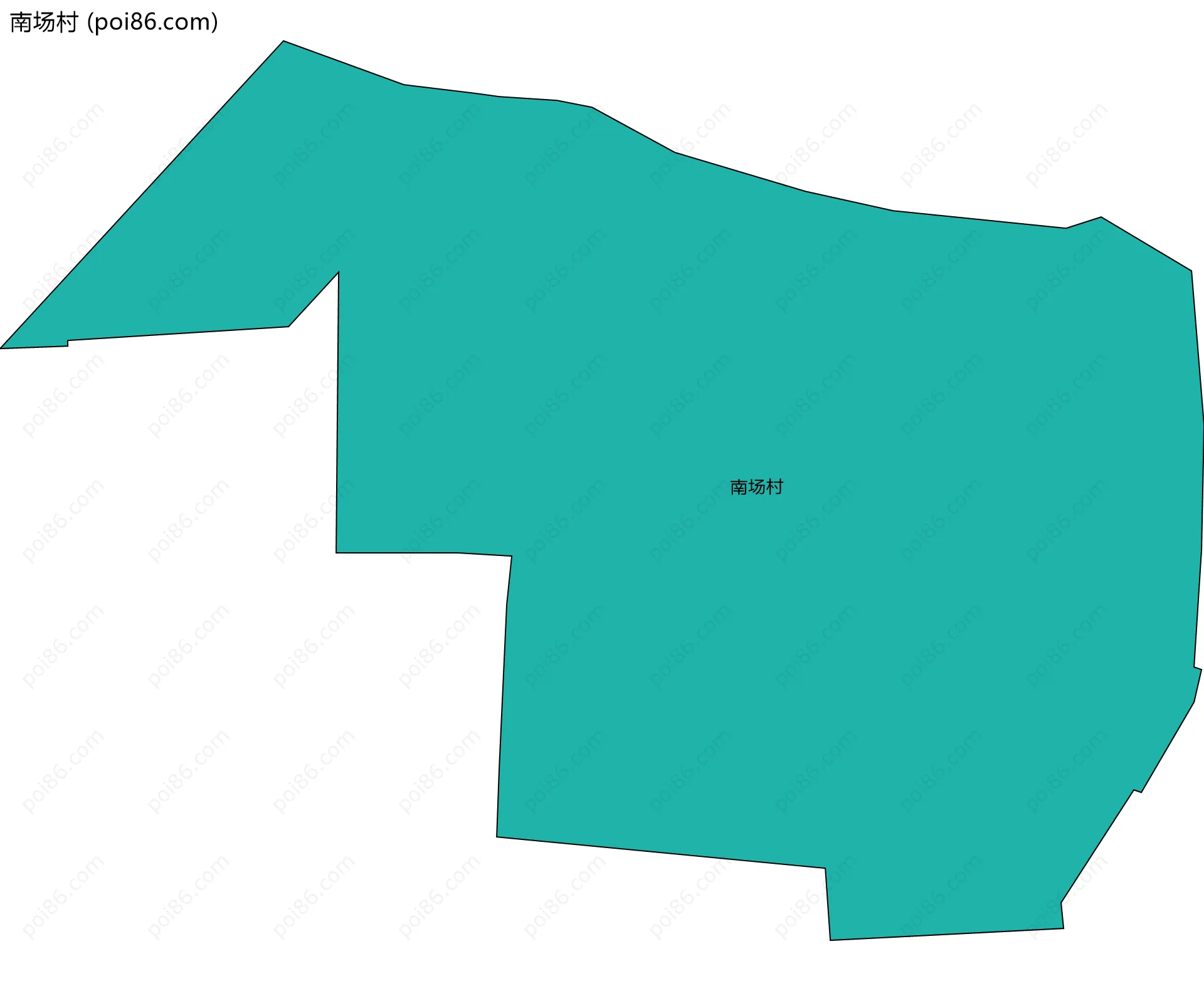 南场村边界地图