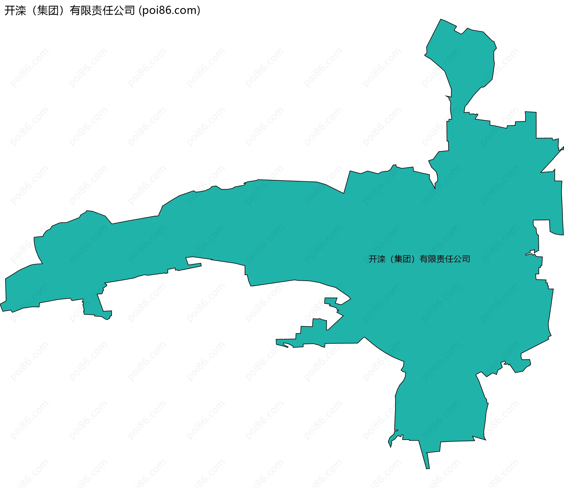 开滦（集团）有限责任公司边界地图