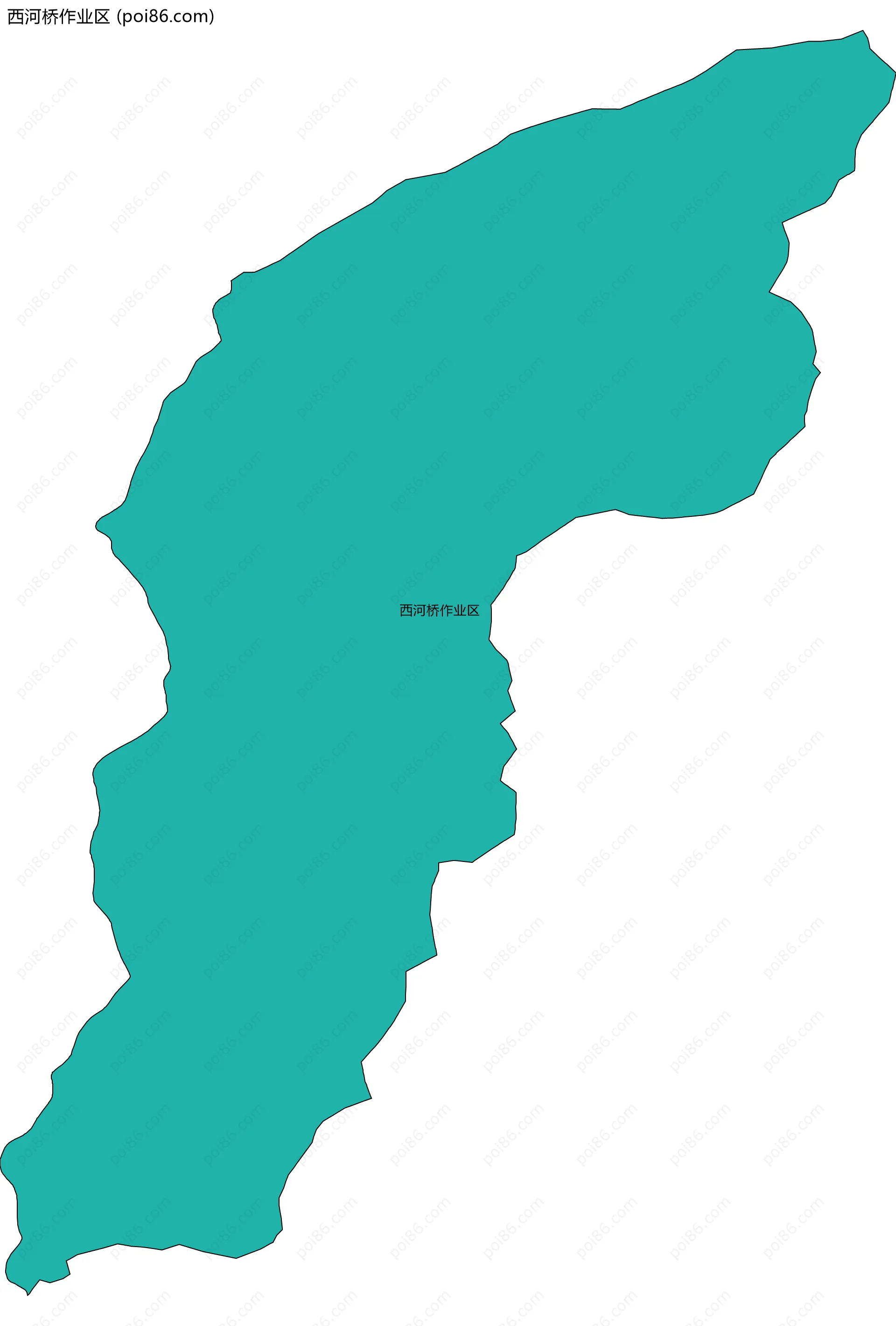 西河桥作业区边界地图