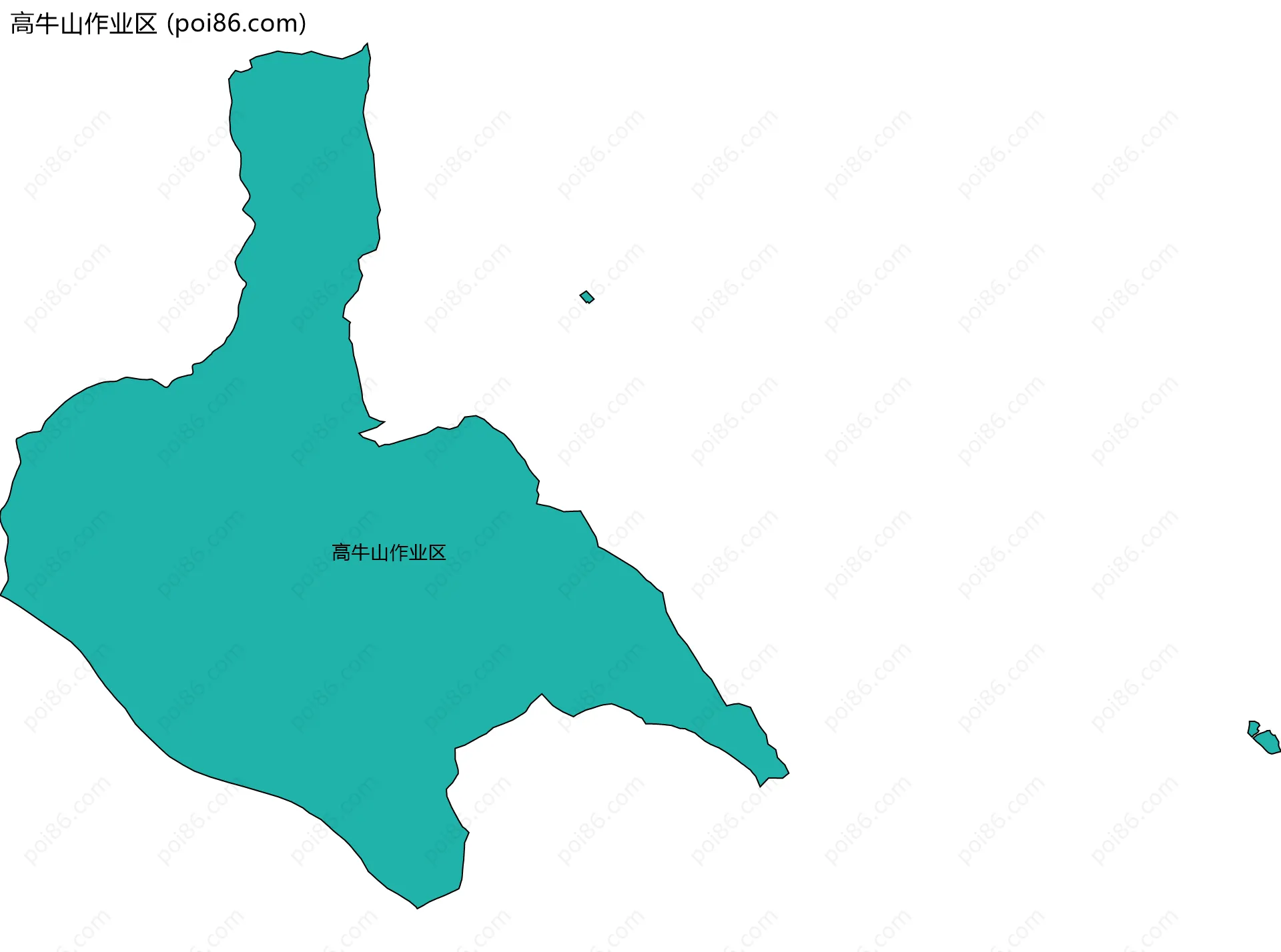 高牛山作业区边界地图