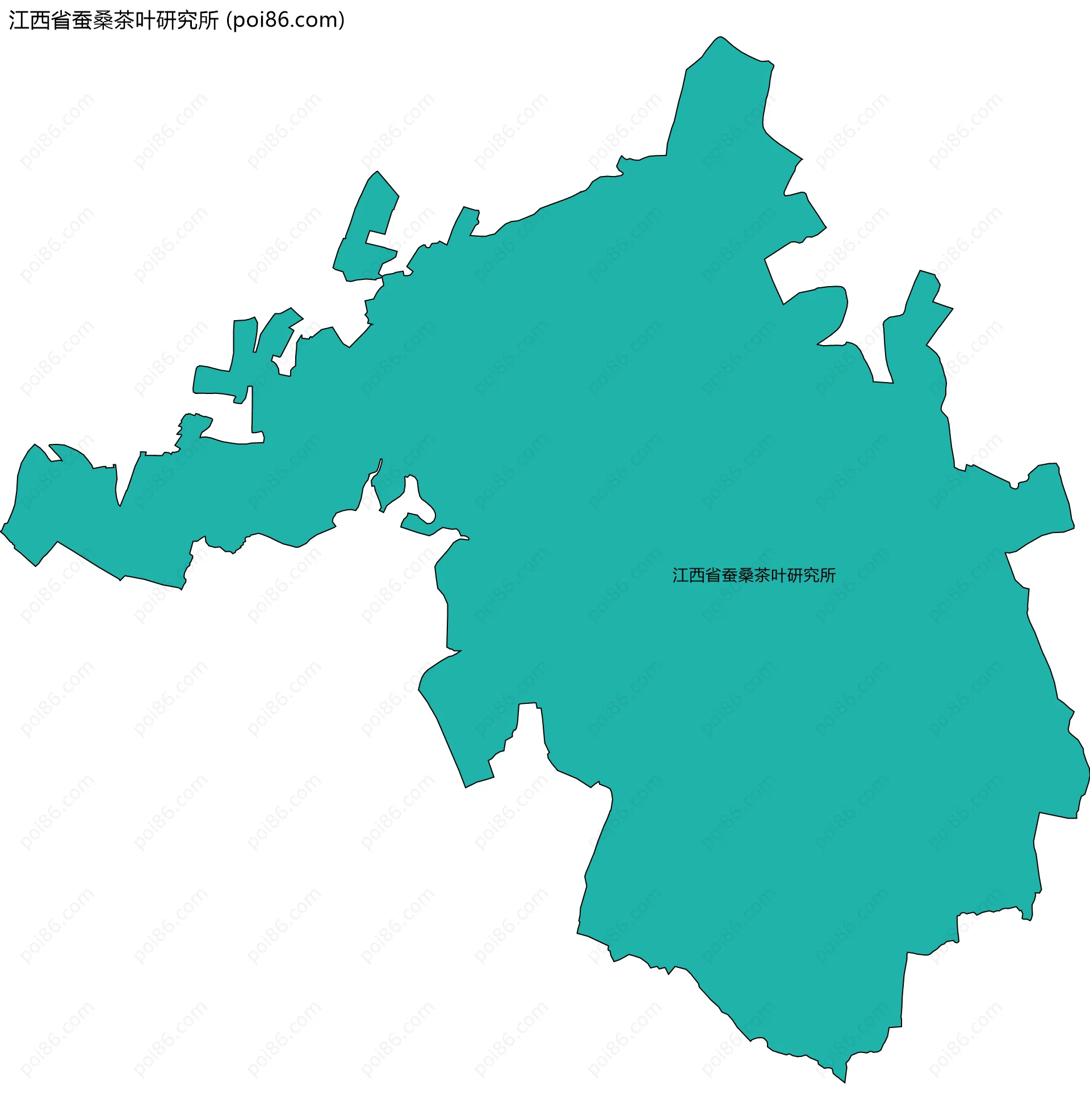 江西省蚕桑茶叶研究所边界地图