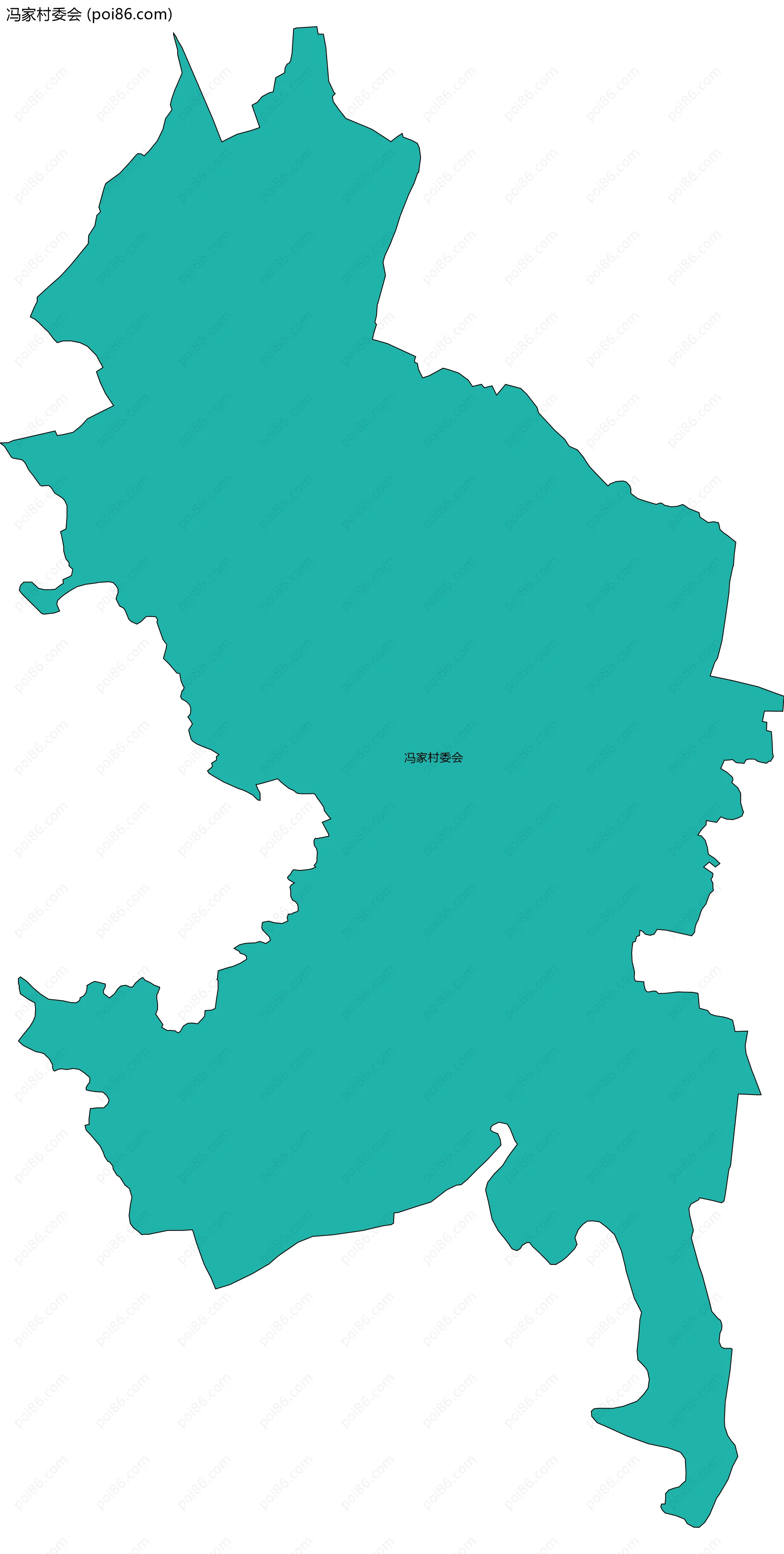冯家村委会边界地图