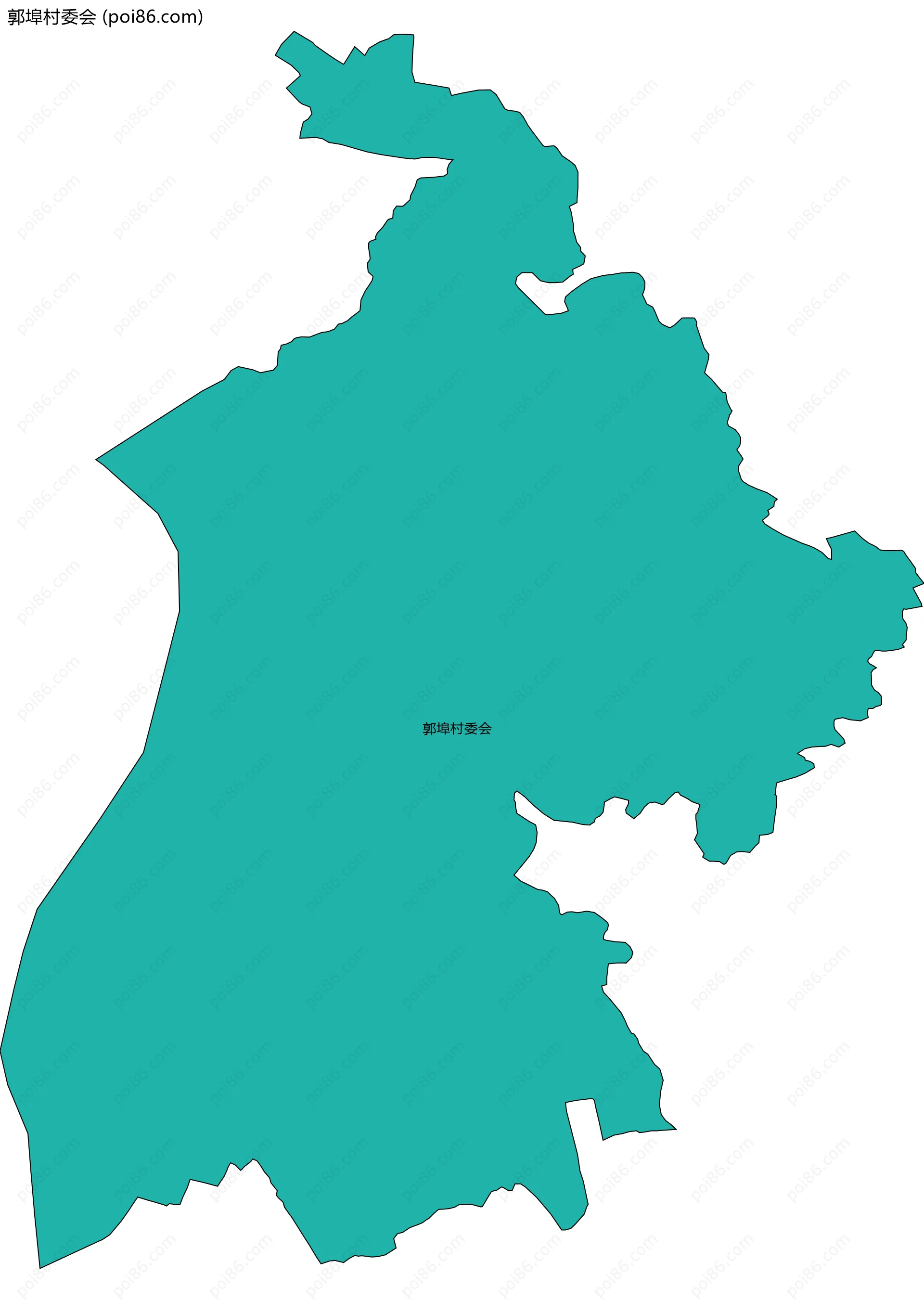 郭埠村委会边界地图