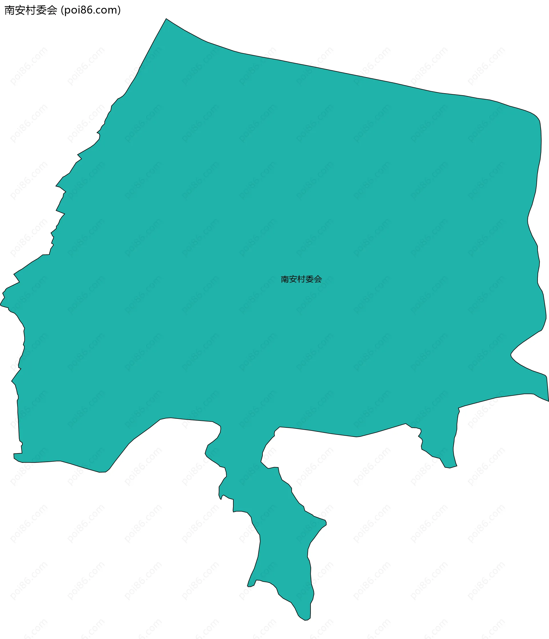 南安村委会边界地图