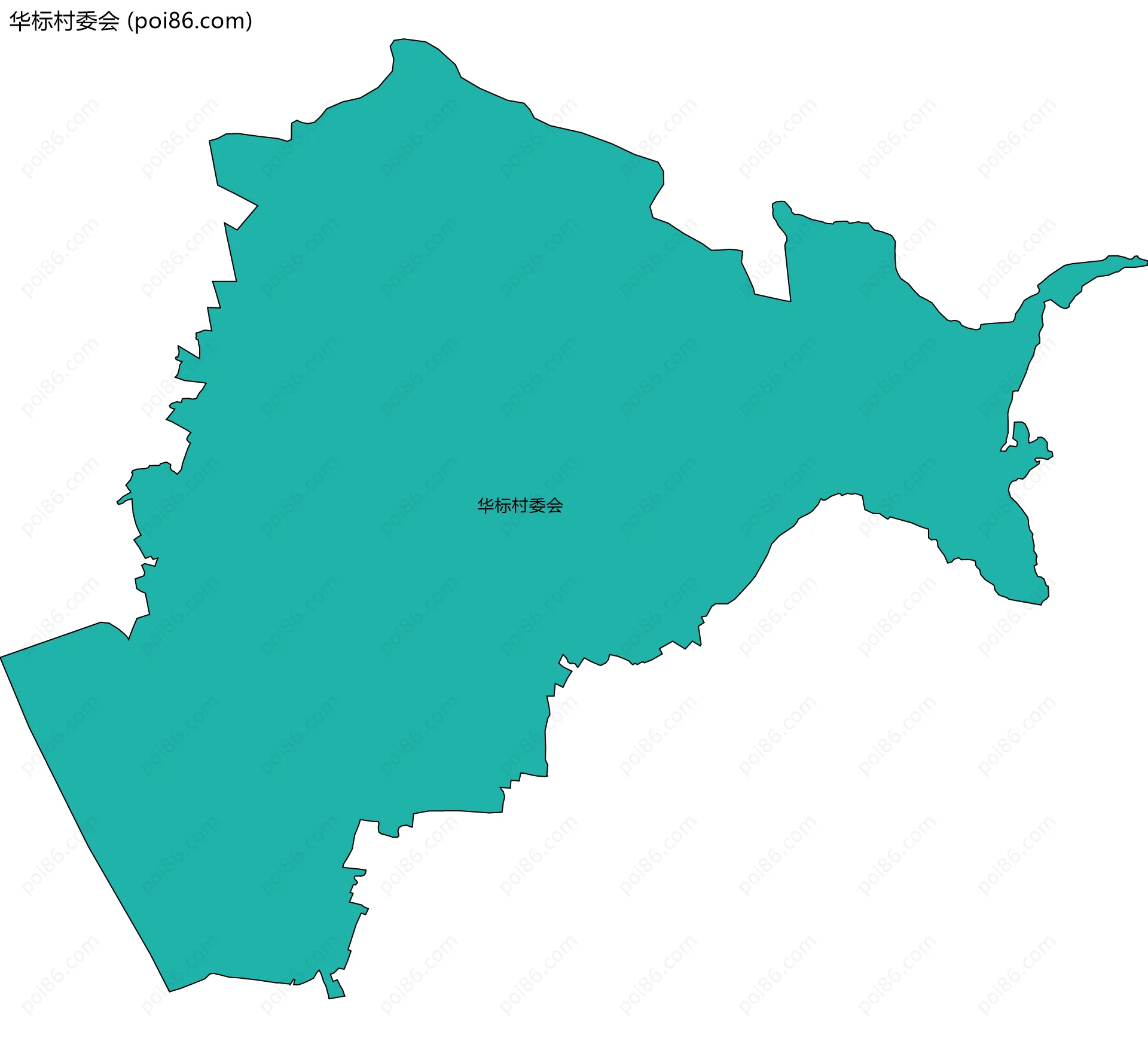 华标村委会边界地图