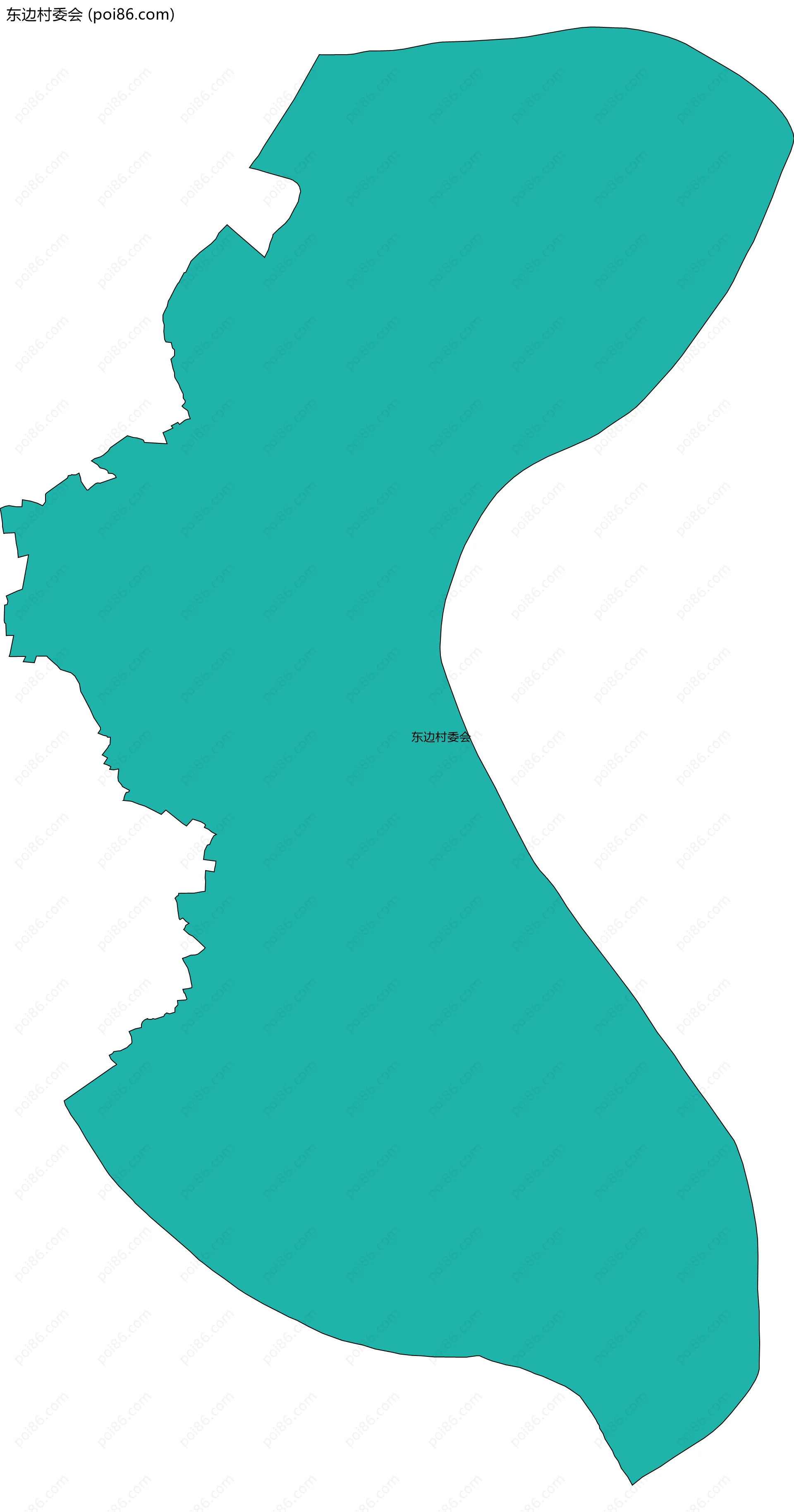 东边村委会边界地图