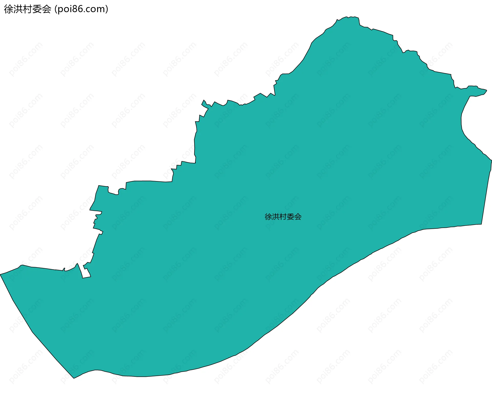 徐洪村委会边界地图