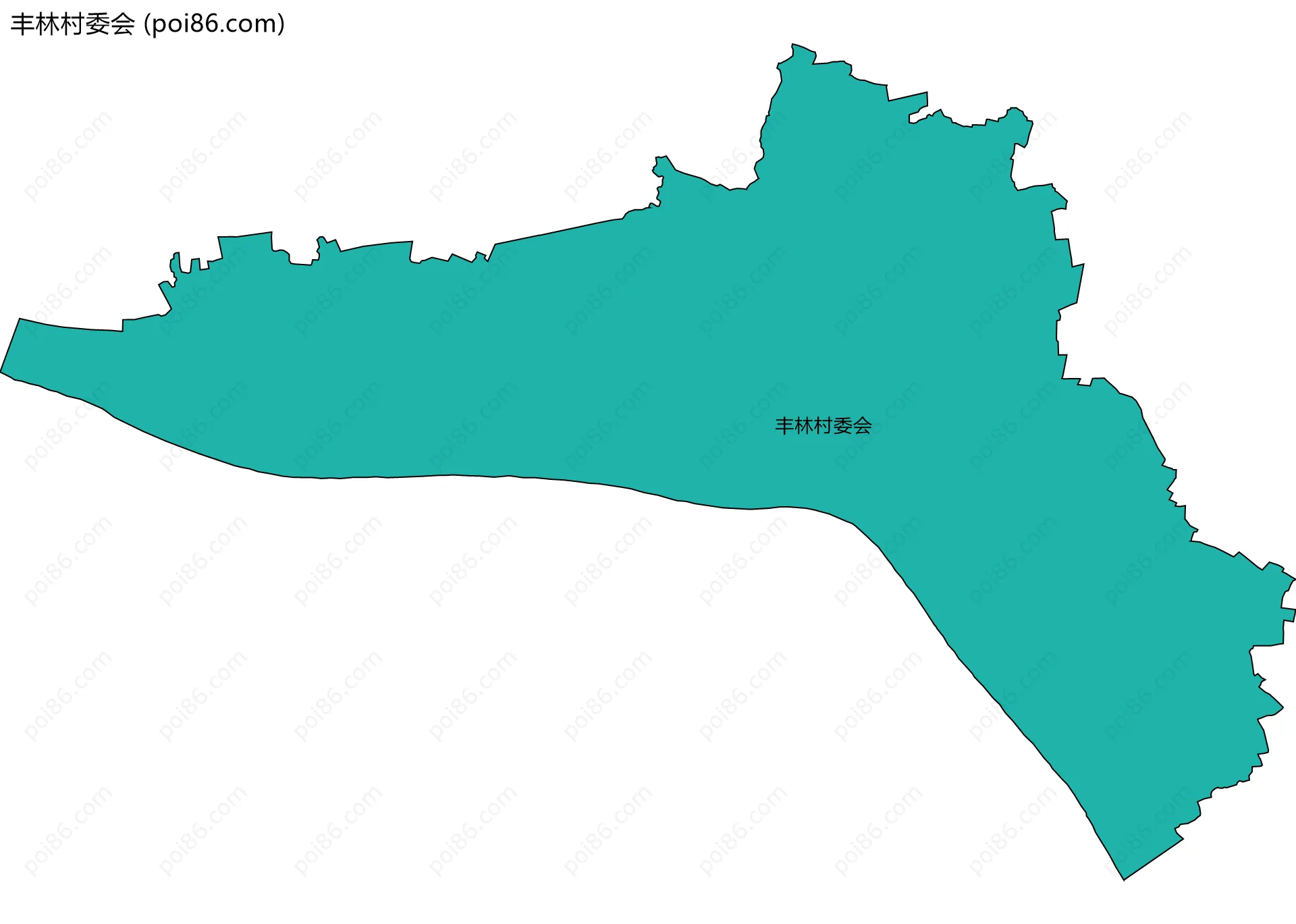 丰林村委会边界地图