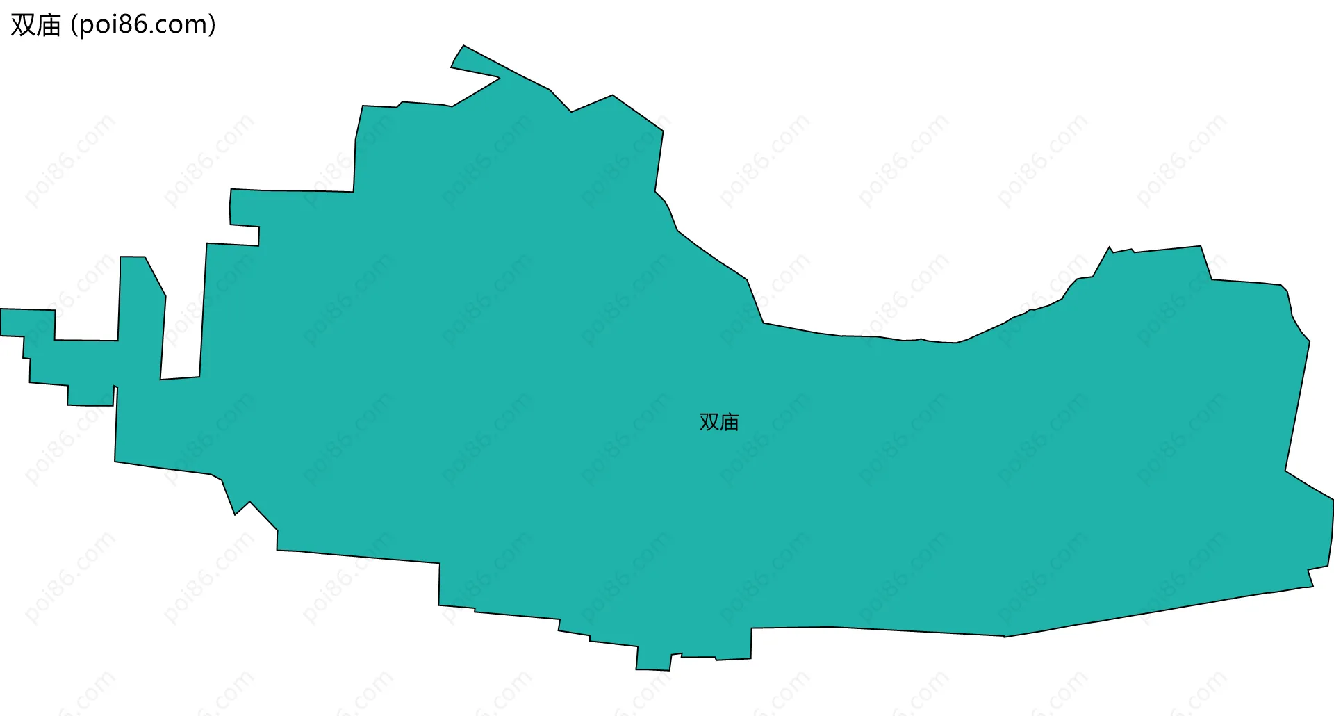 双庙边界地图