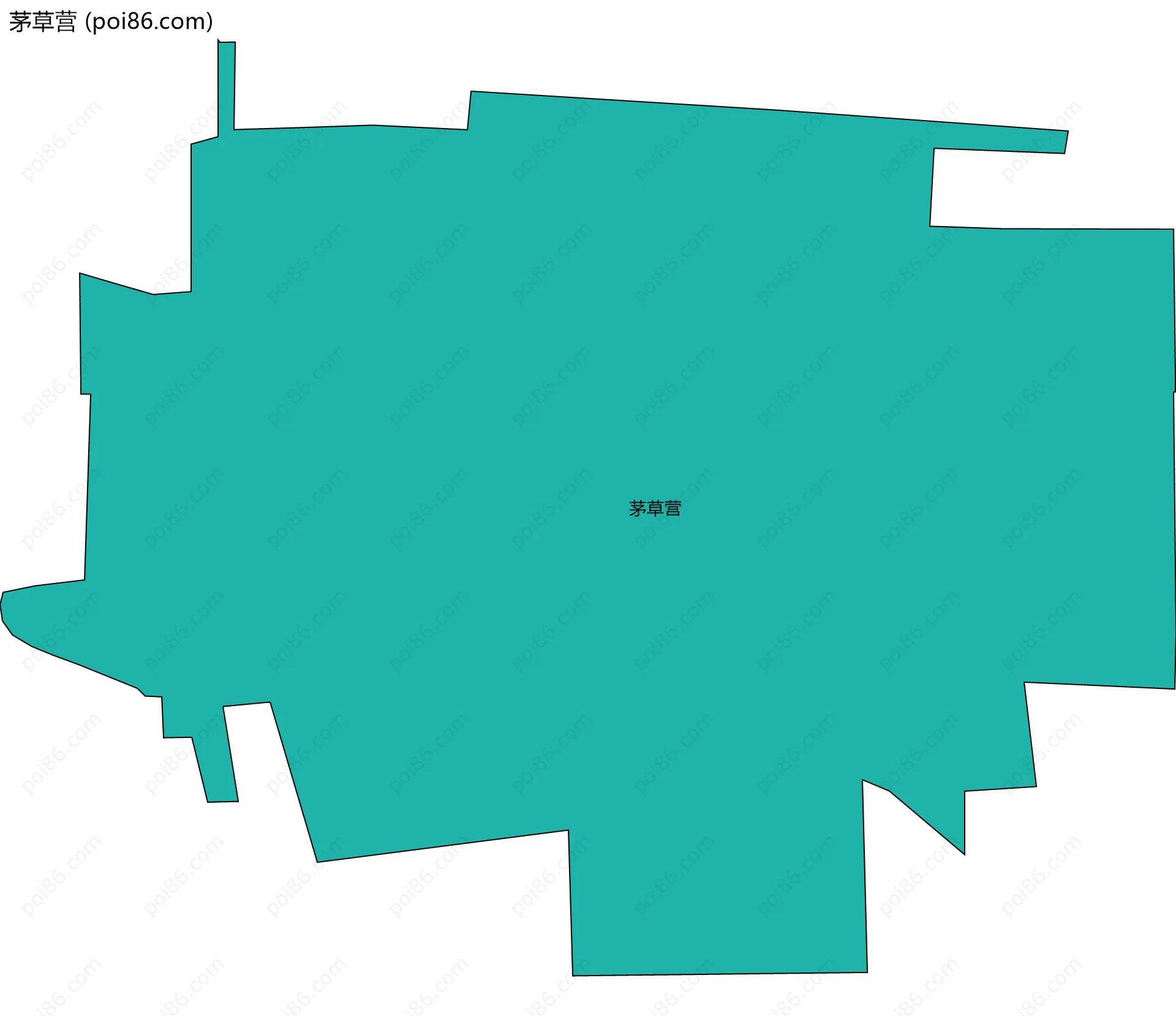 茅草营边界地图