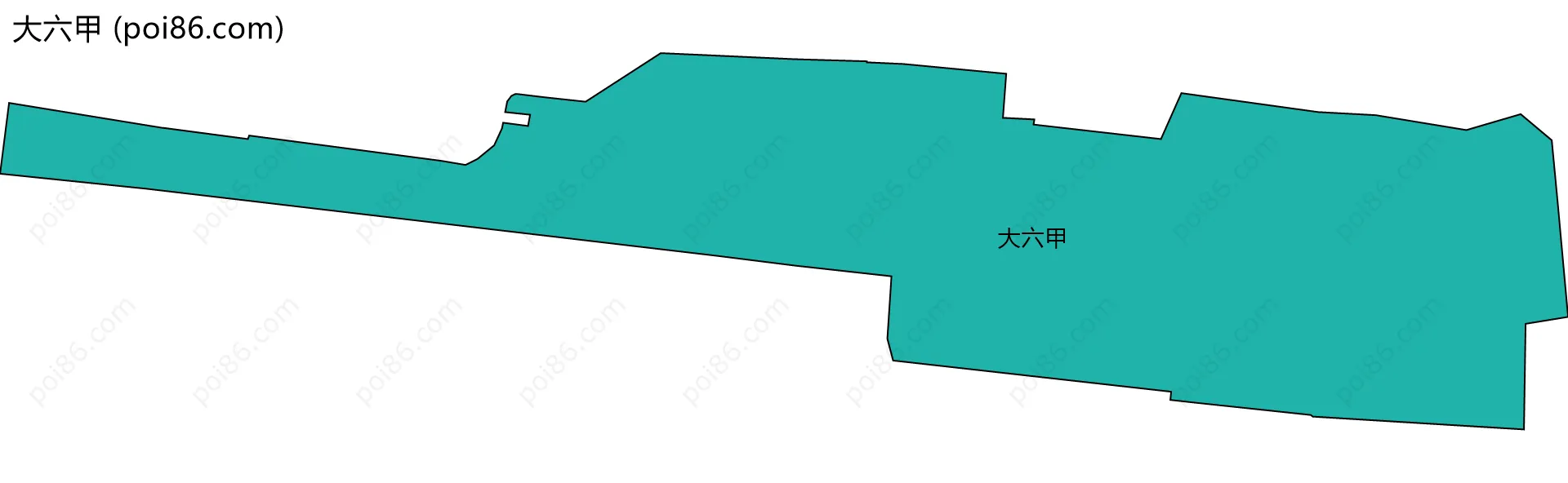 大六甲边界地图