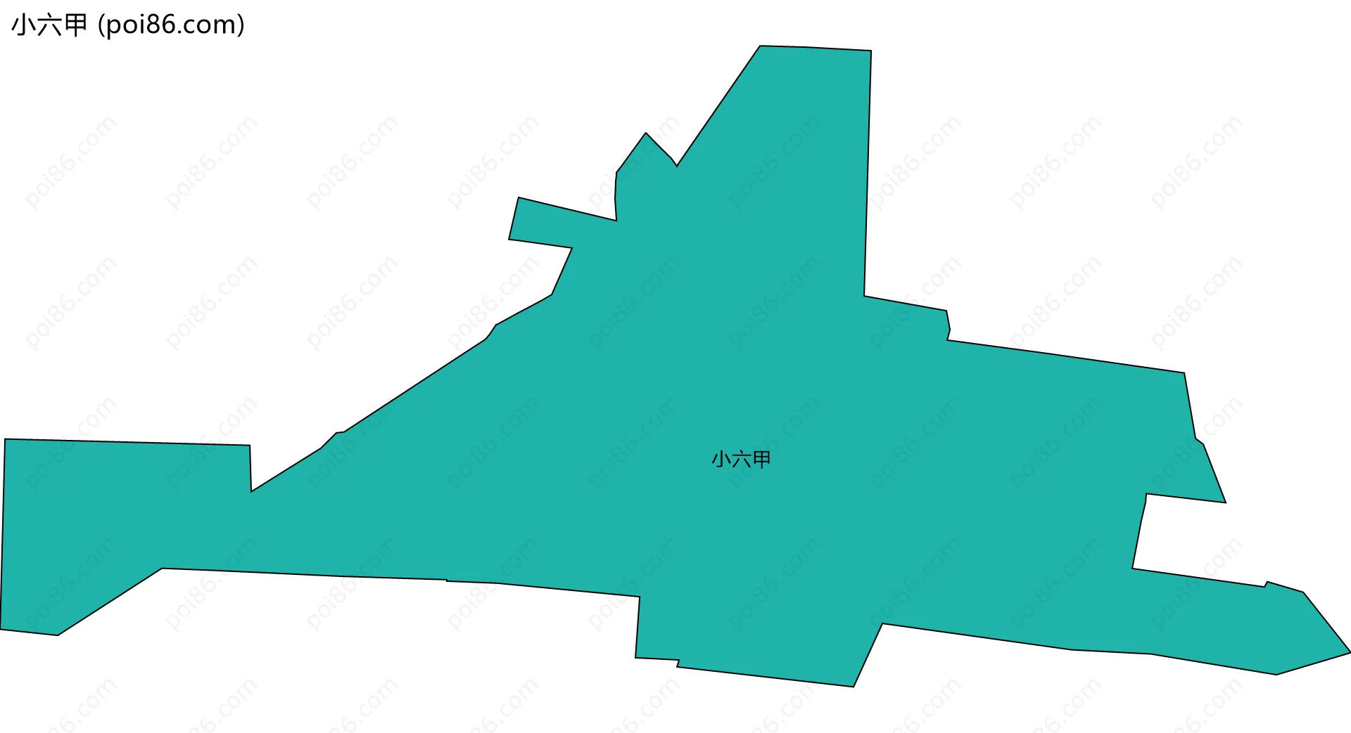 小六甲边界地图