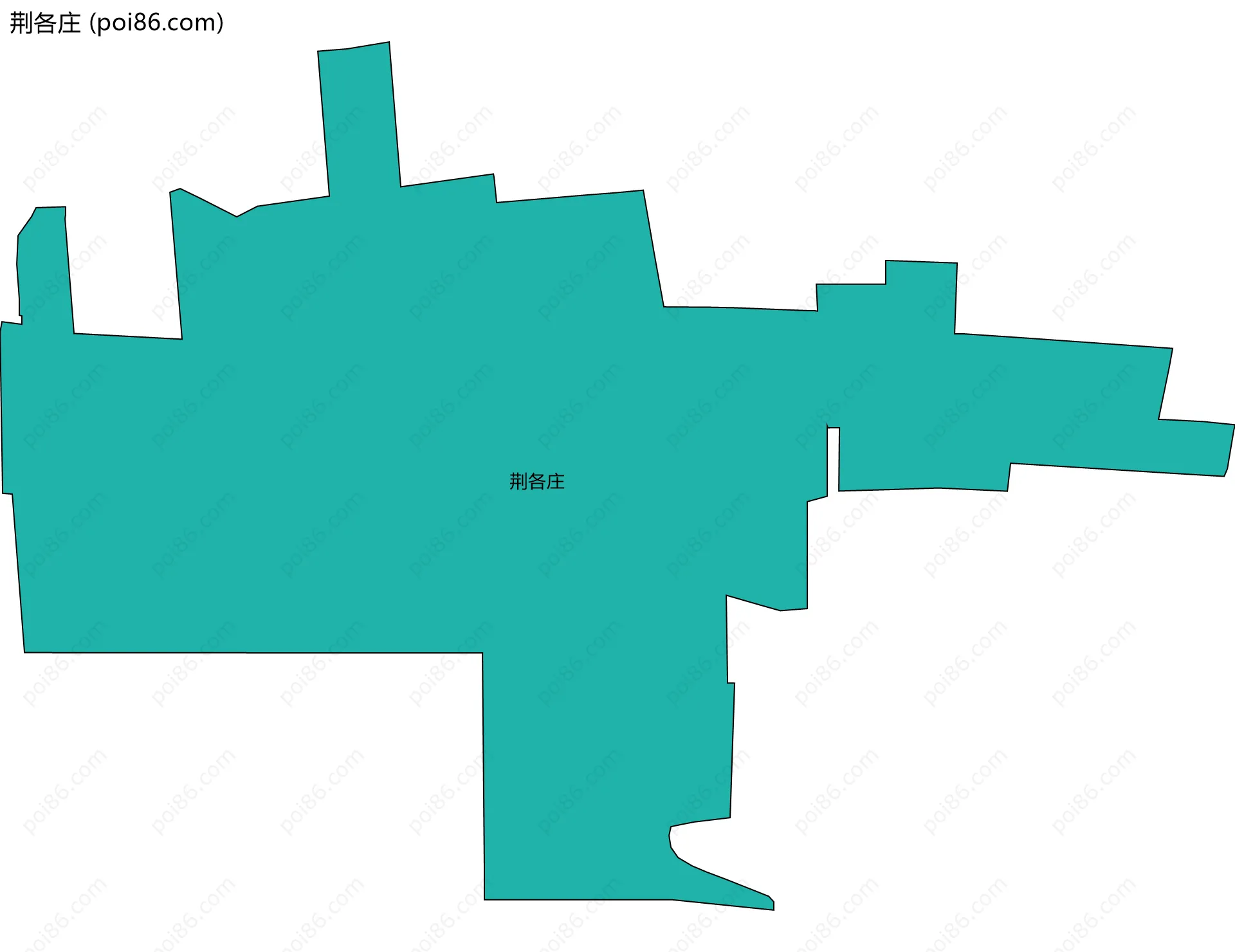 荆各庄边界地图