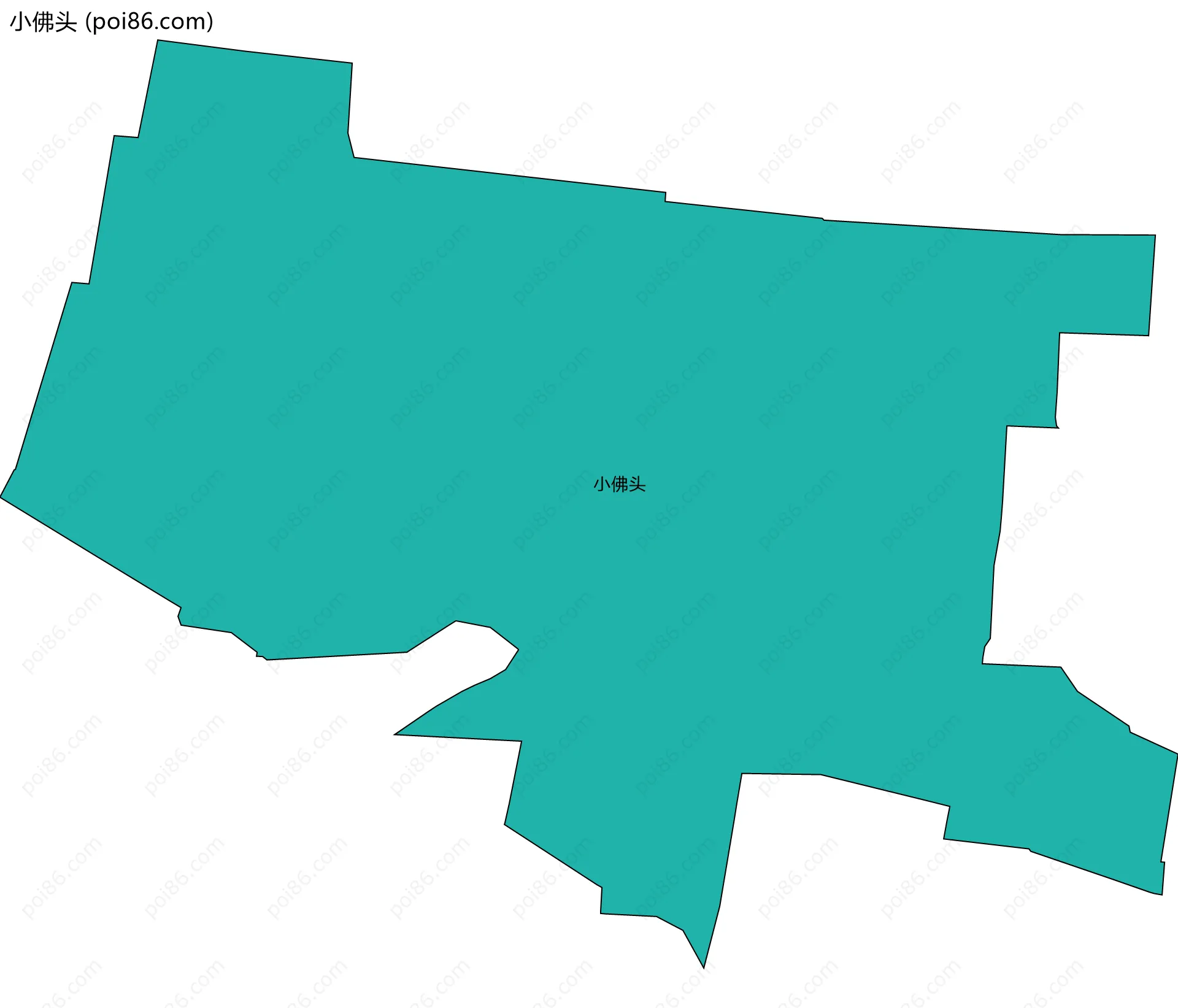 小佛头边界地图