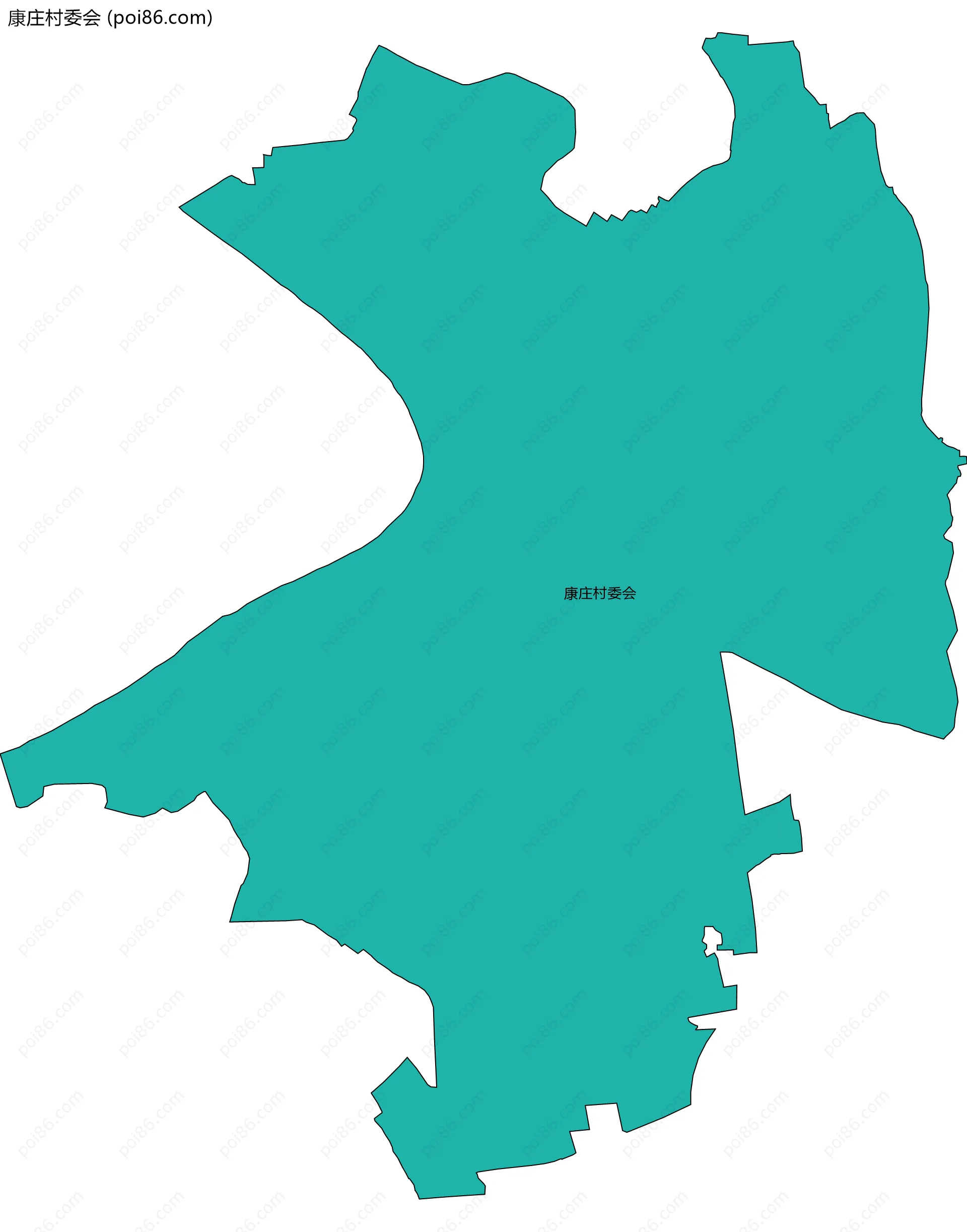 康庄村委会边界地图
