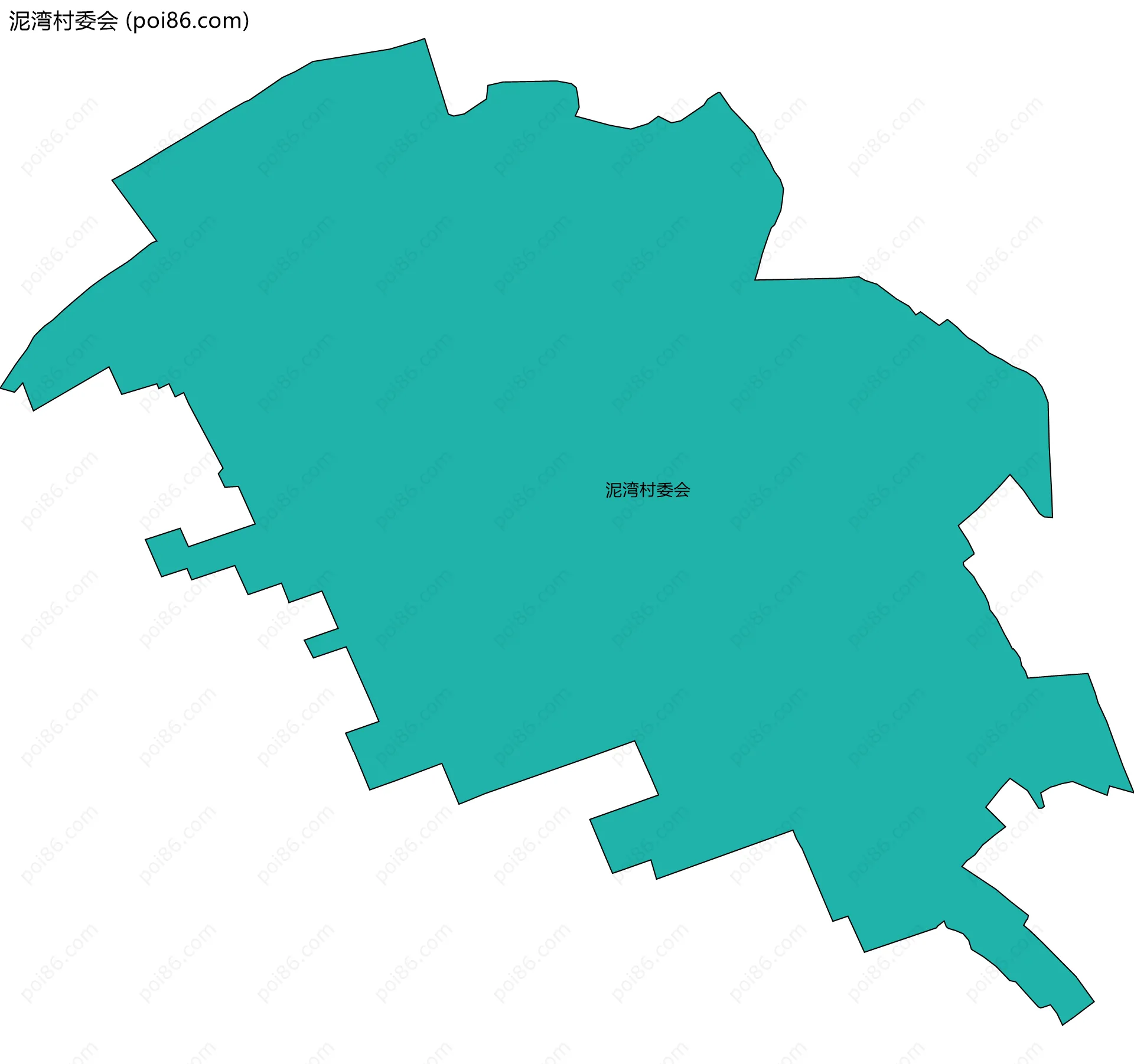 泥湾村委会边界地图
