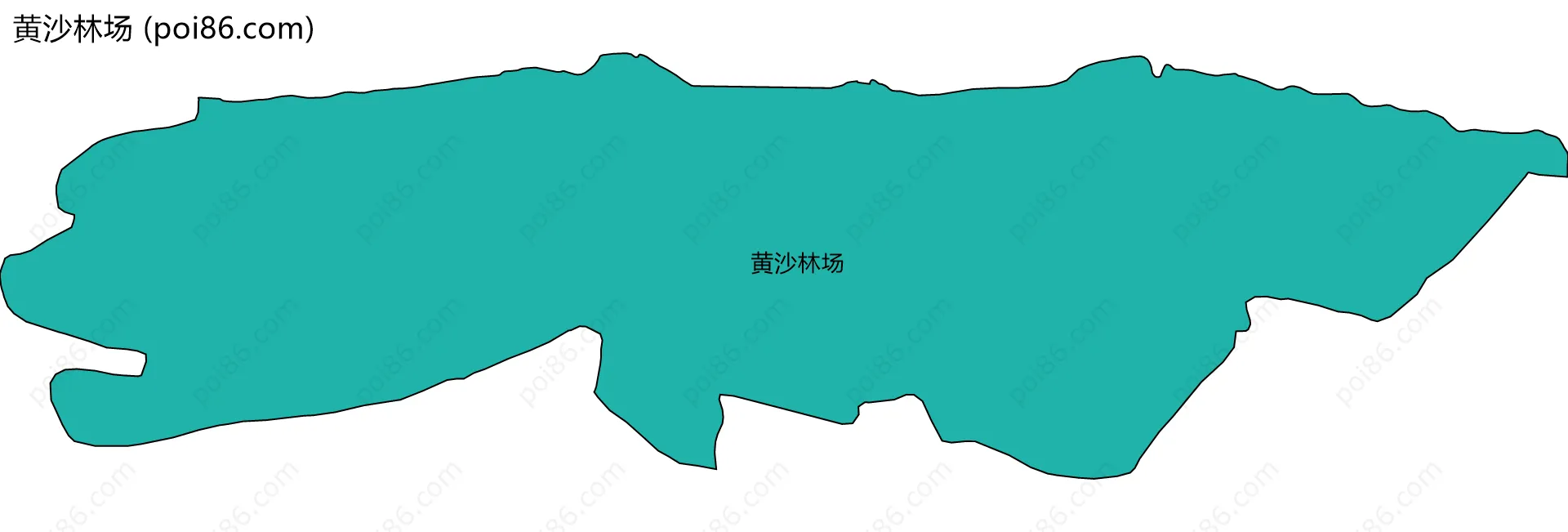 黄沙林场边界地图