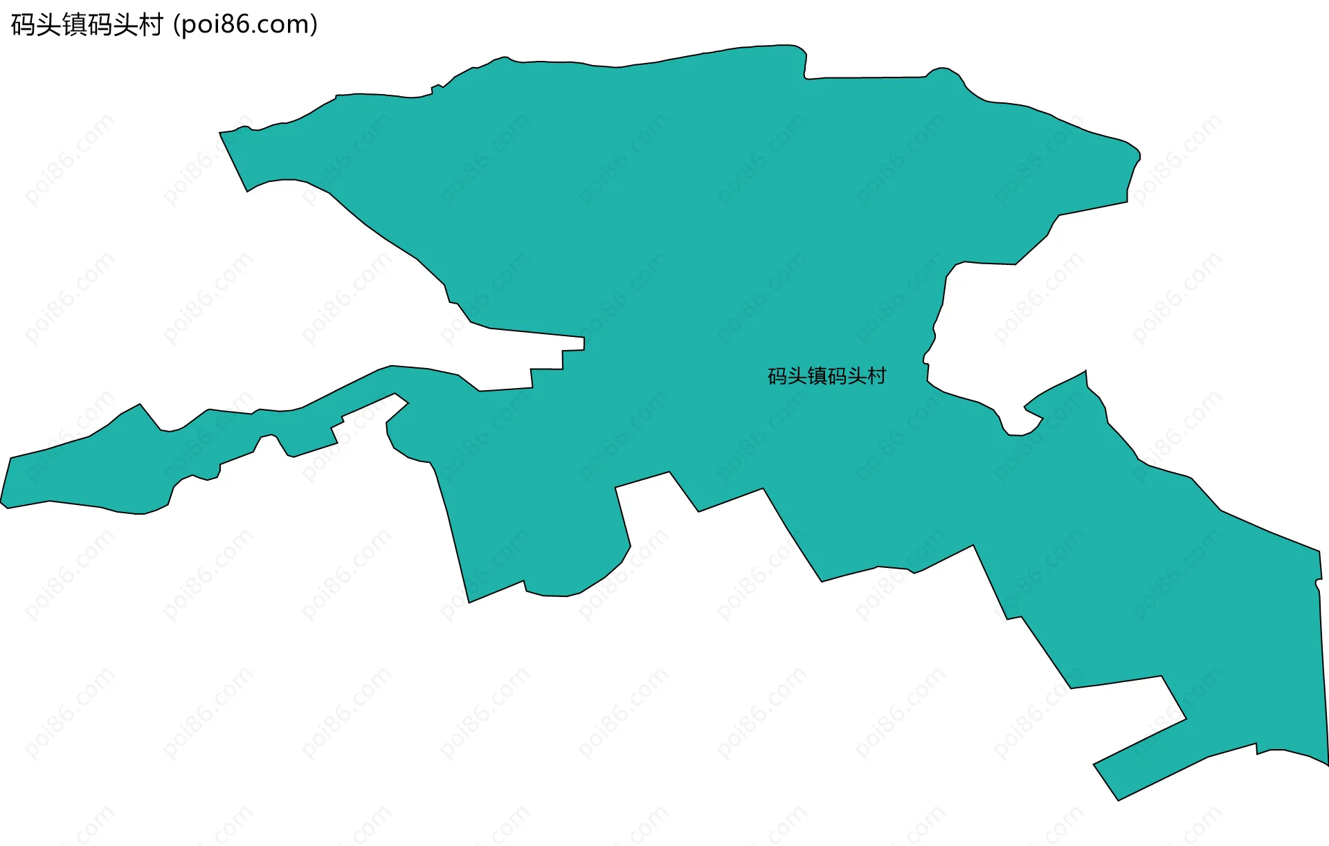 码头镇码头村边界地图