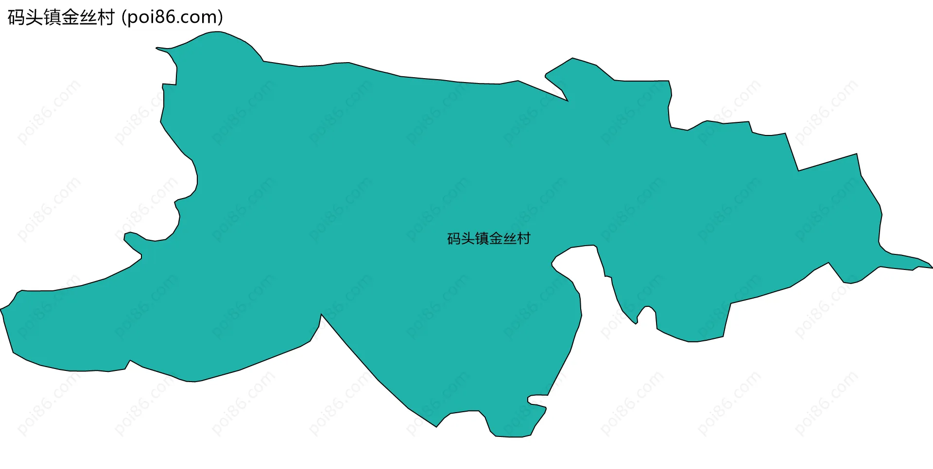 码头镇金丝村边界地图
