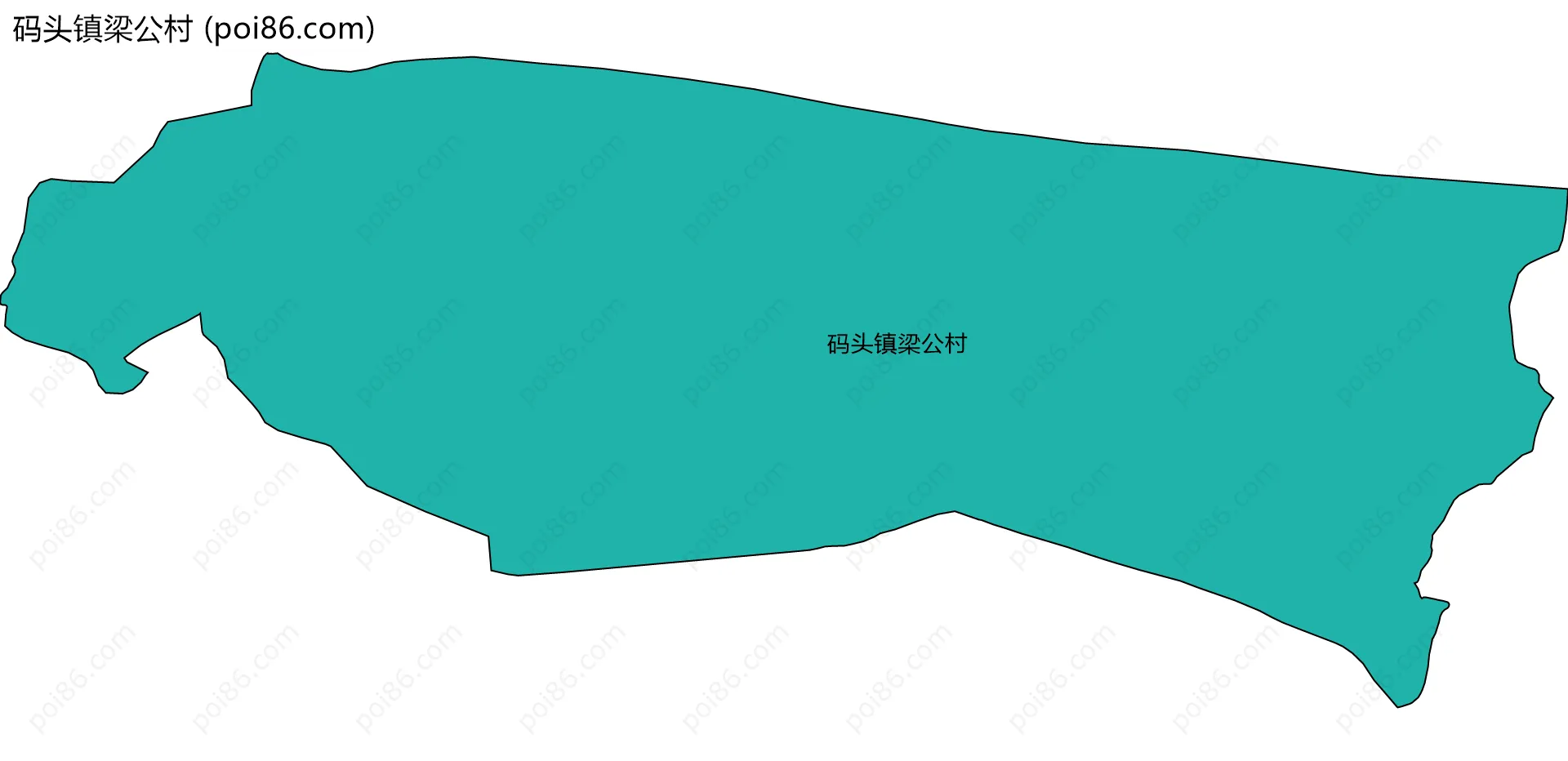 码头镇梁公村边界地图