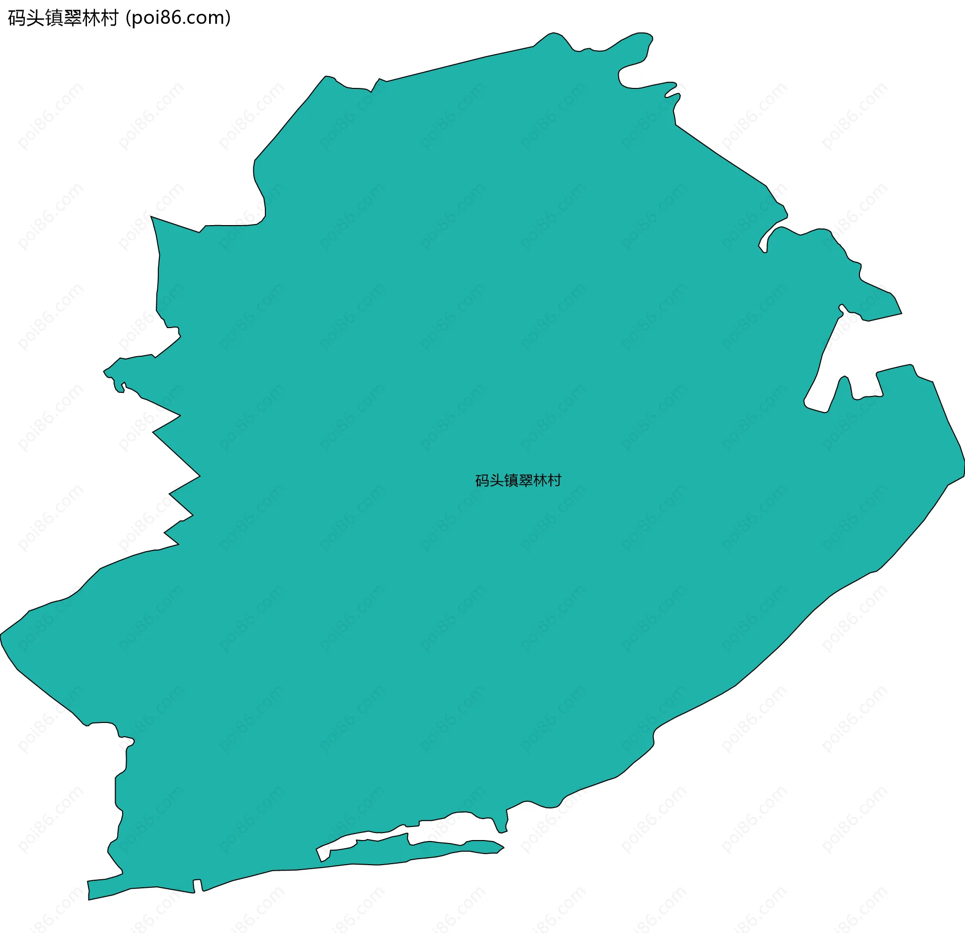 码头镇翠林村边界地图