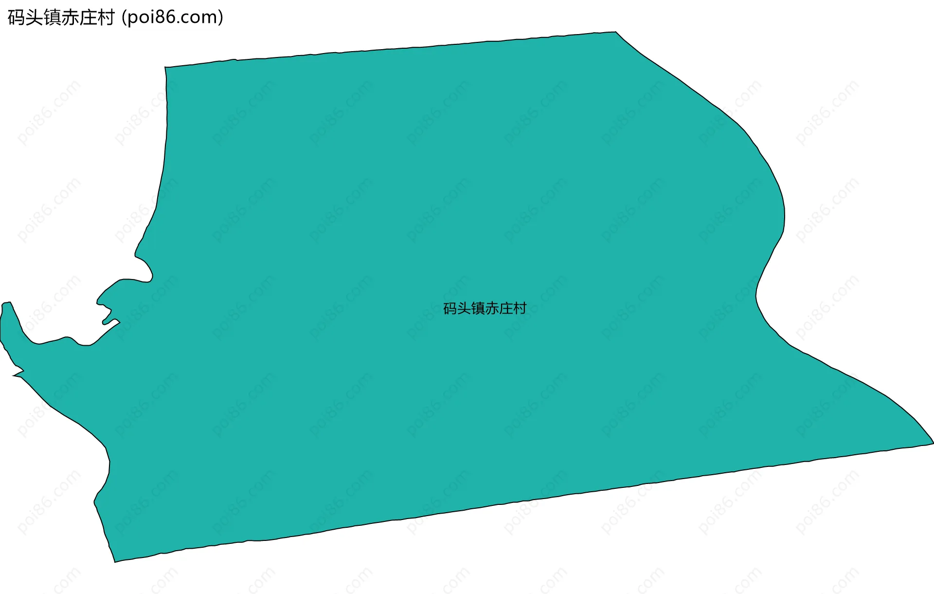 码头镇赤庄村边界地图