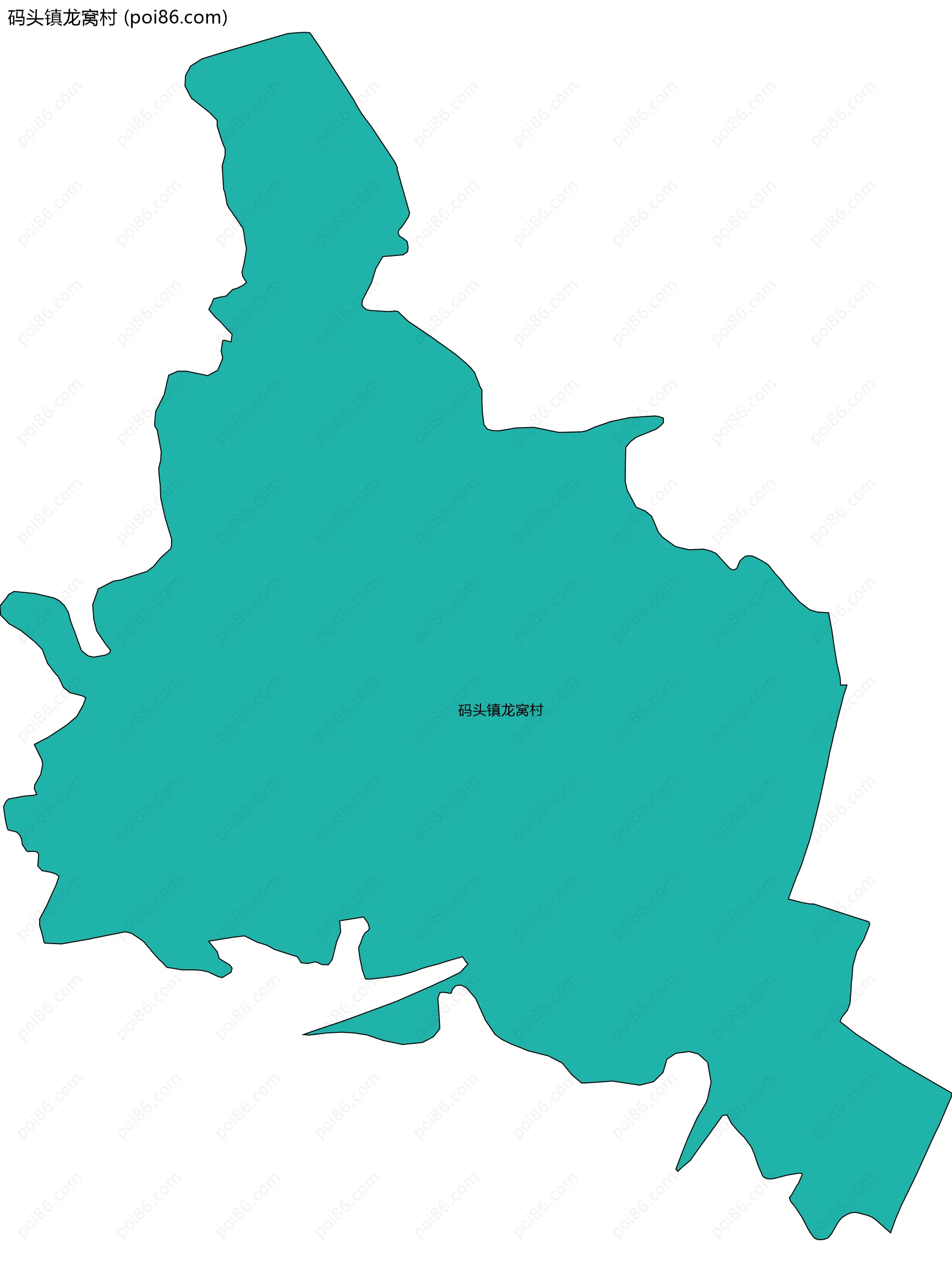 码头镇龙窝村边界地图