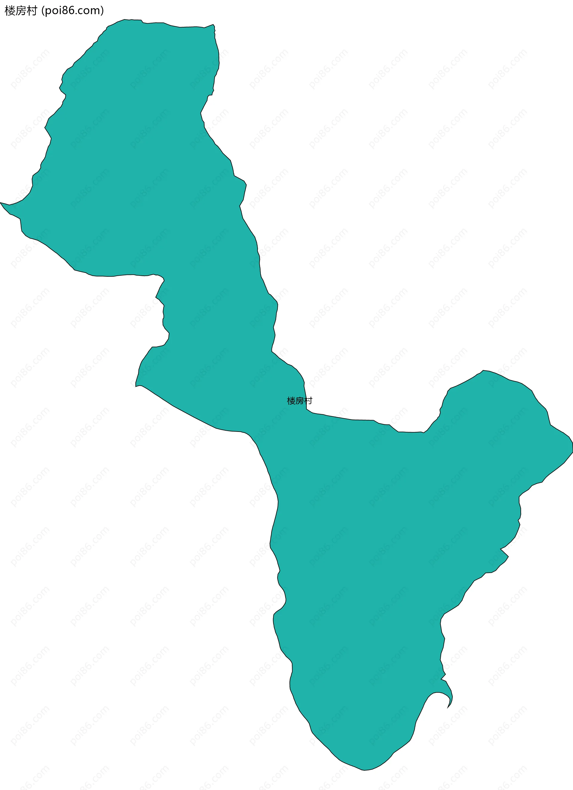 楼房村边界地图