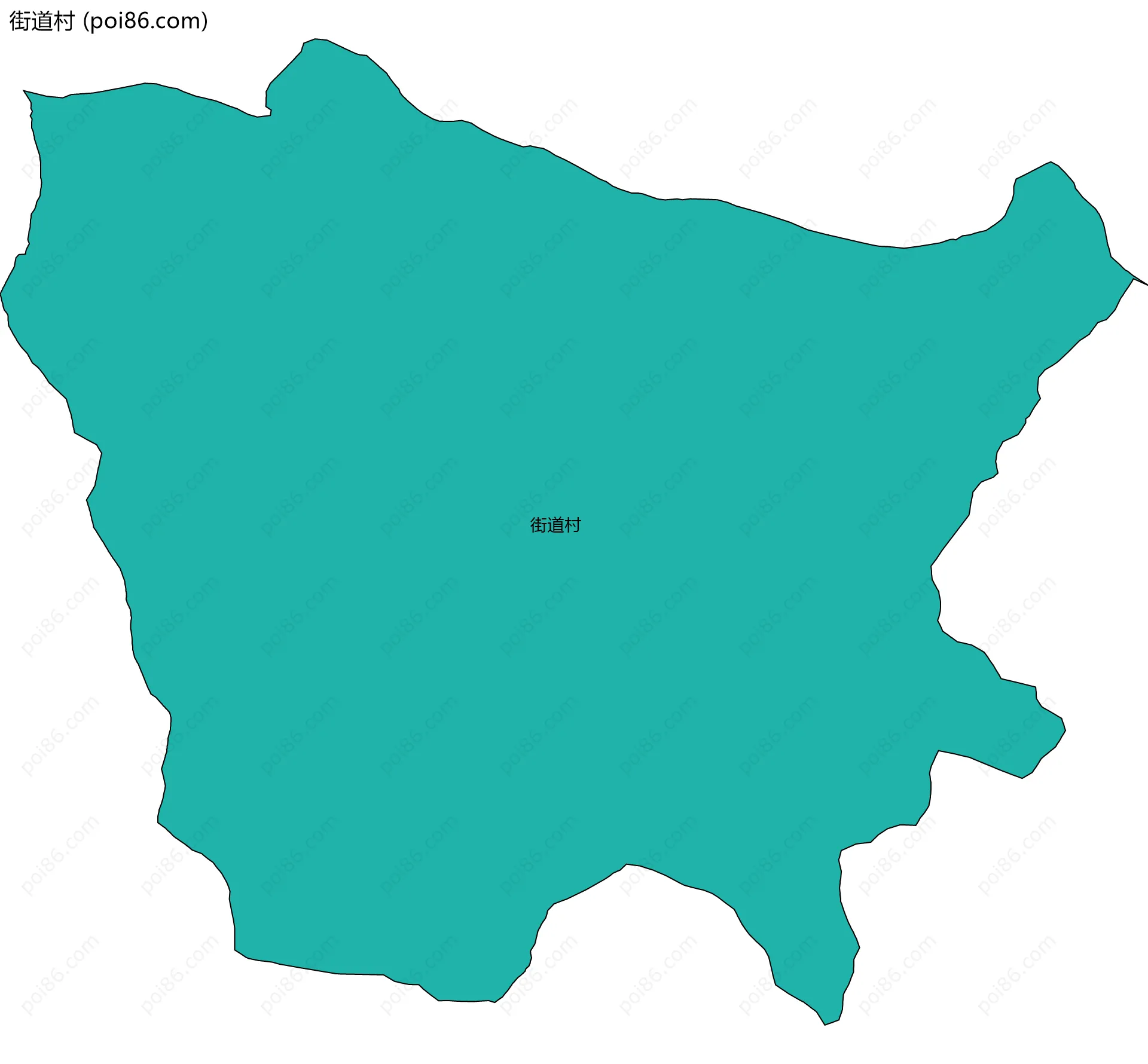 街道村边界地图