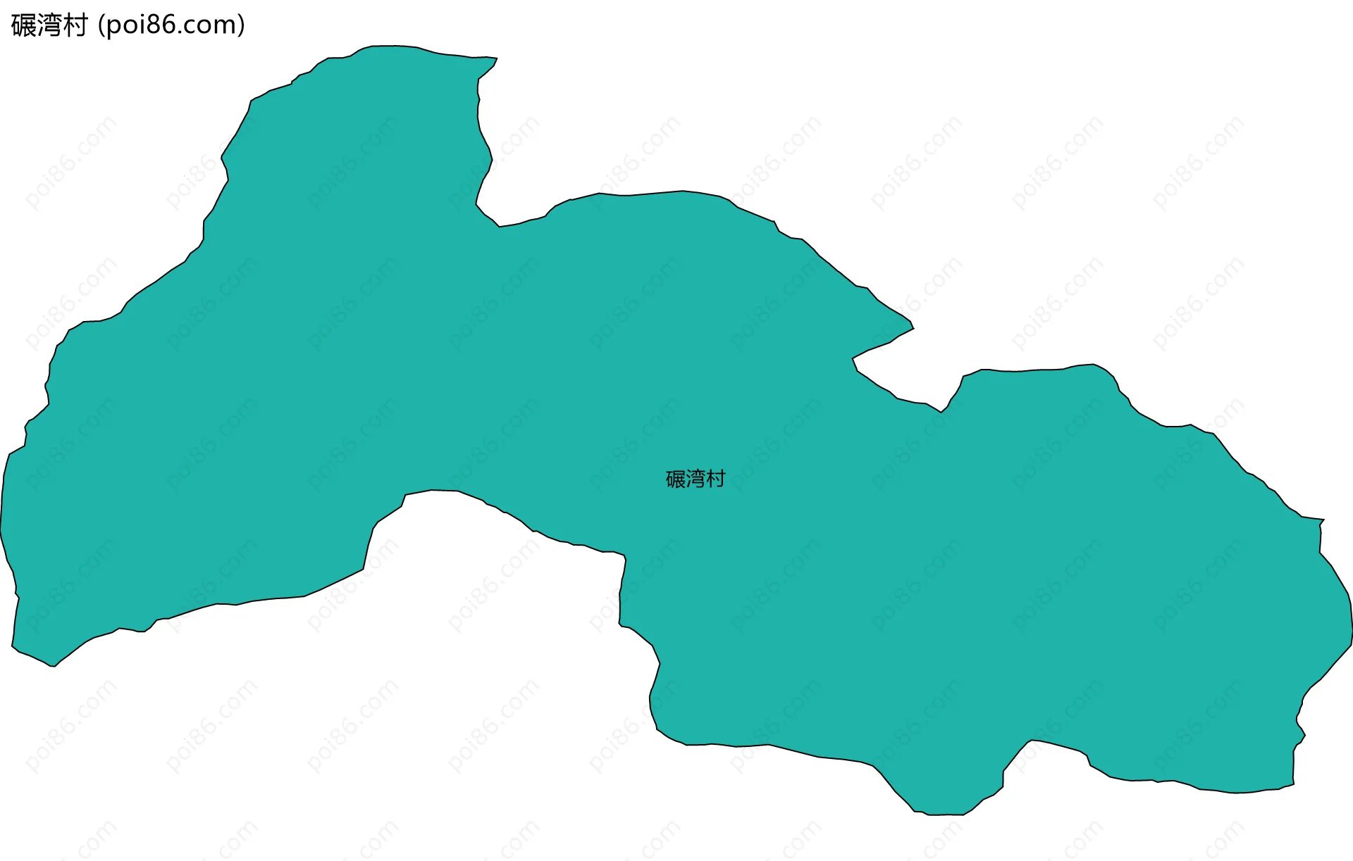 碾湾村边界地图