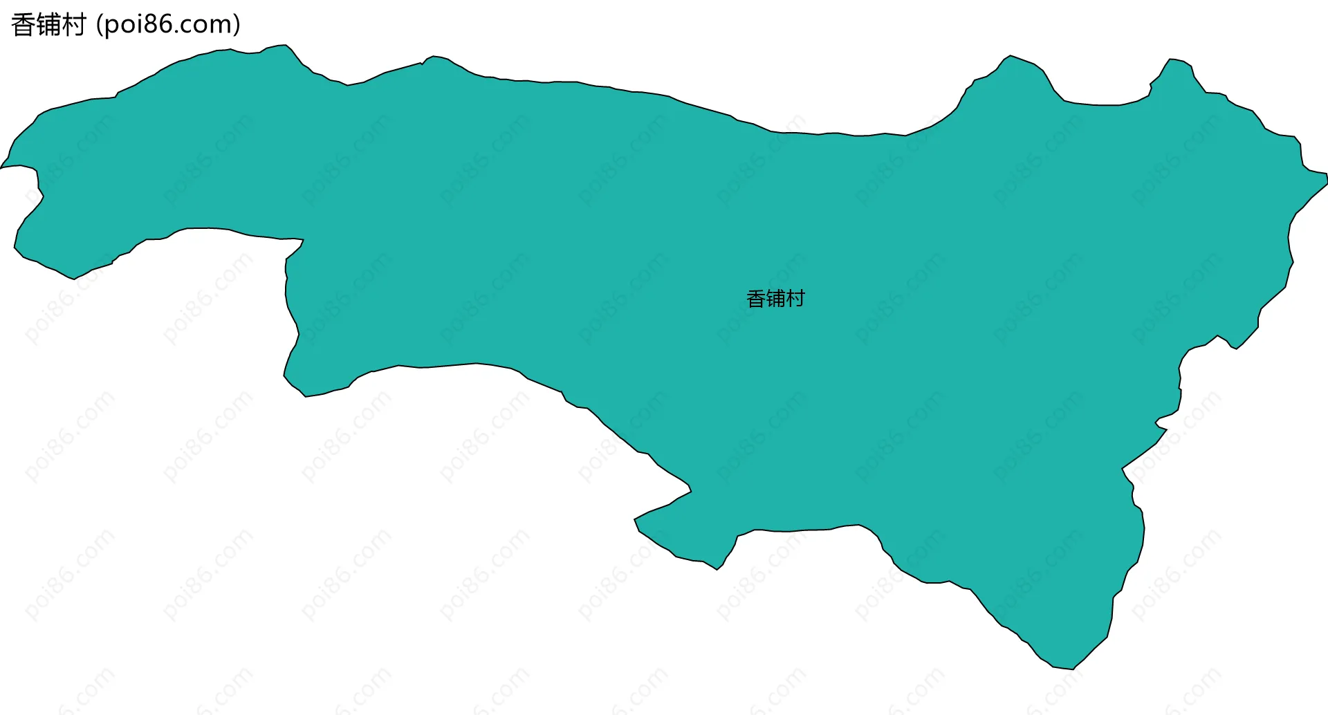 香铺村边界地图